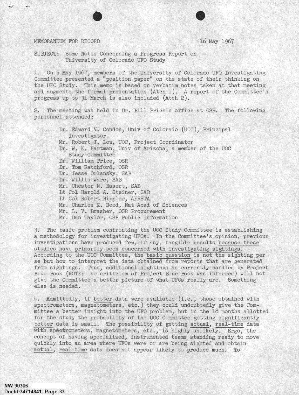 DOW-UAP-D092 DAF-Committee-to-Review-Project-Bluebook 1966-1967 — page 33
