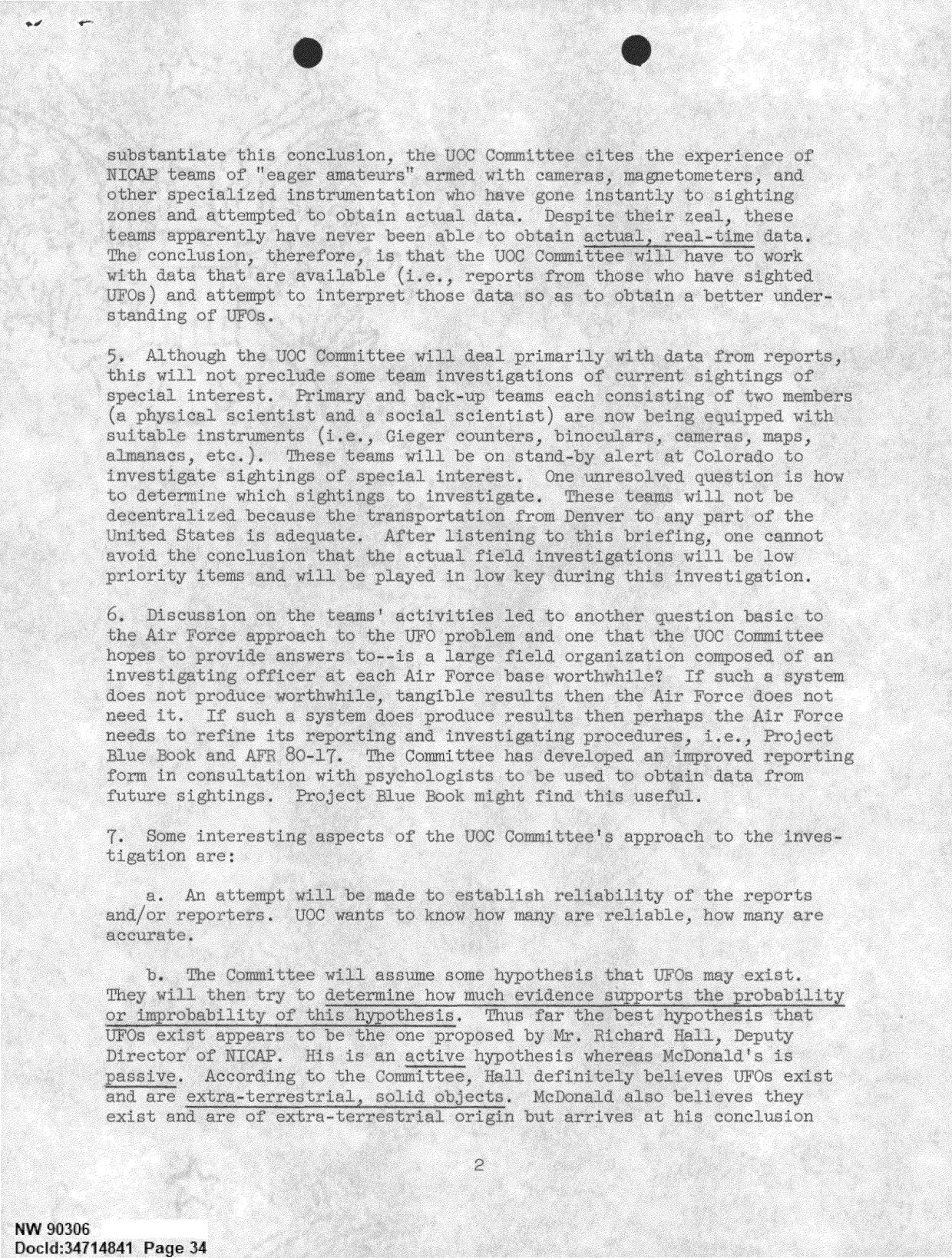 DOW-UAP-D092 DAF-Committee-to-Review-Project-Bluebook 1966-1967 — page 34