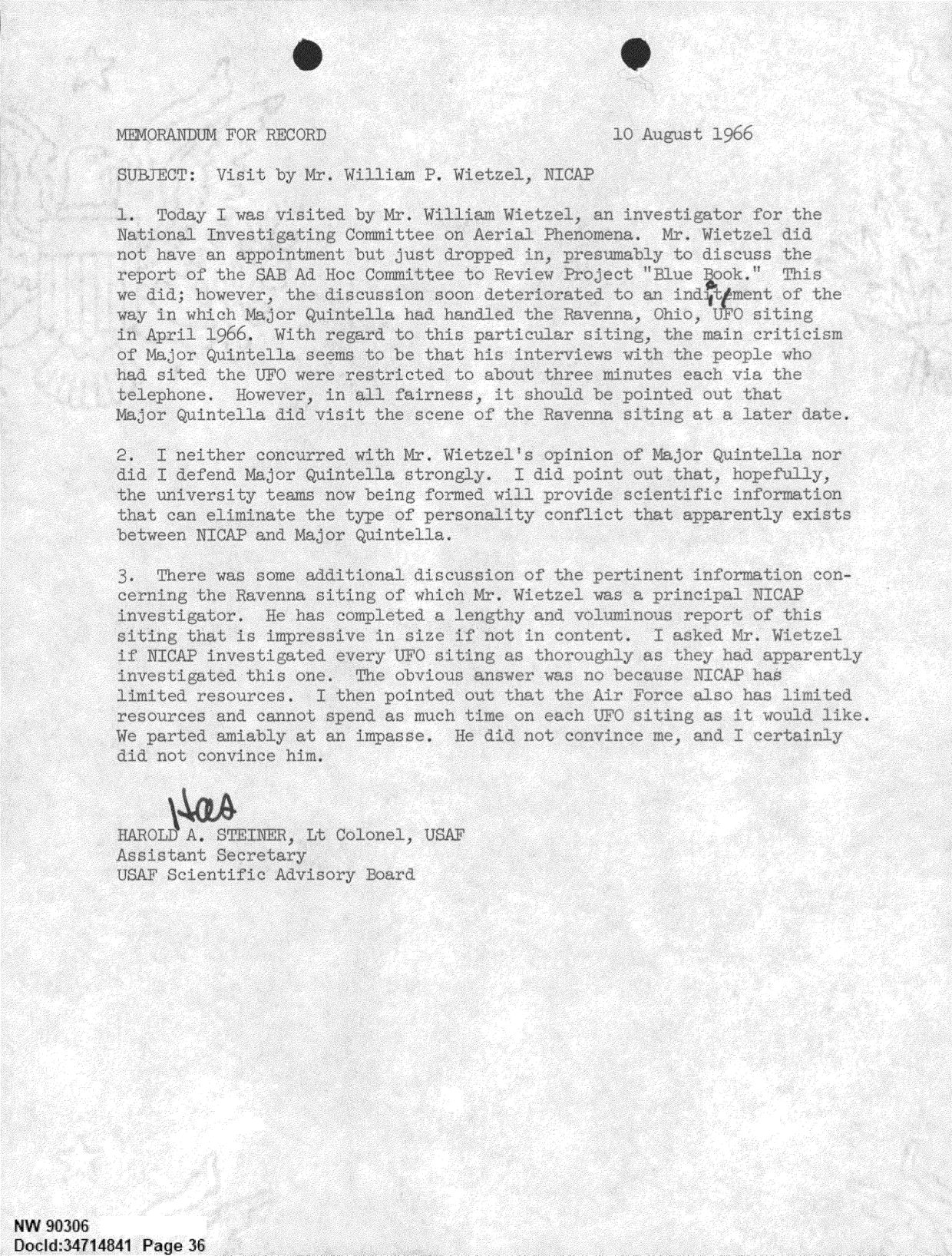 DOW-UAP-D092 DAF-Committee-to-Review-Project-Bluebook 1966-1967 — page 36