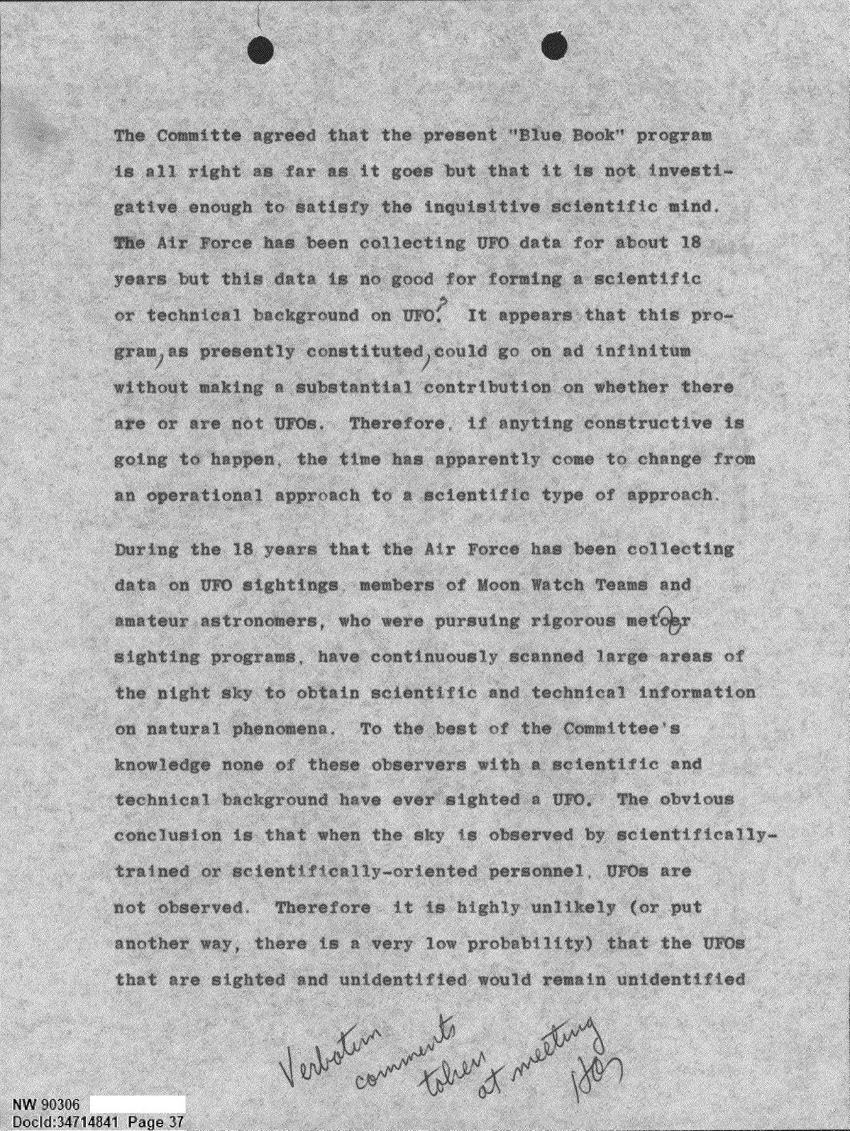 DOW-UAP-D092 DAF-Committee-to-Review-Project-Bluebook 1966-1967 — page 37