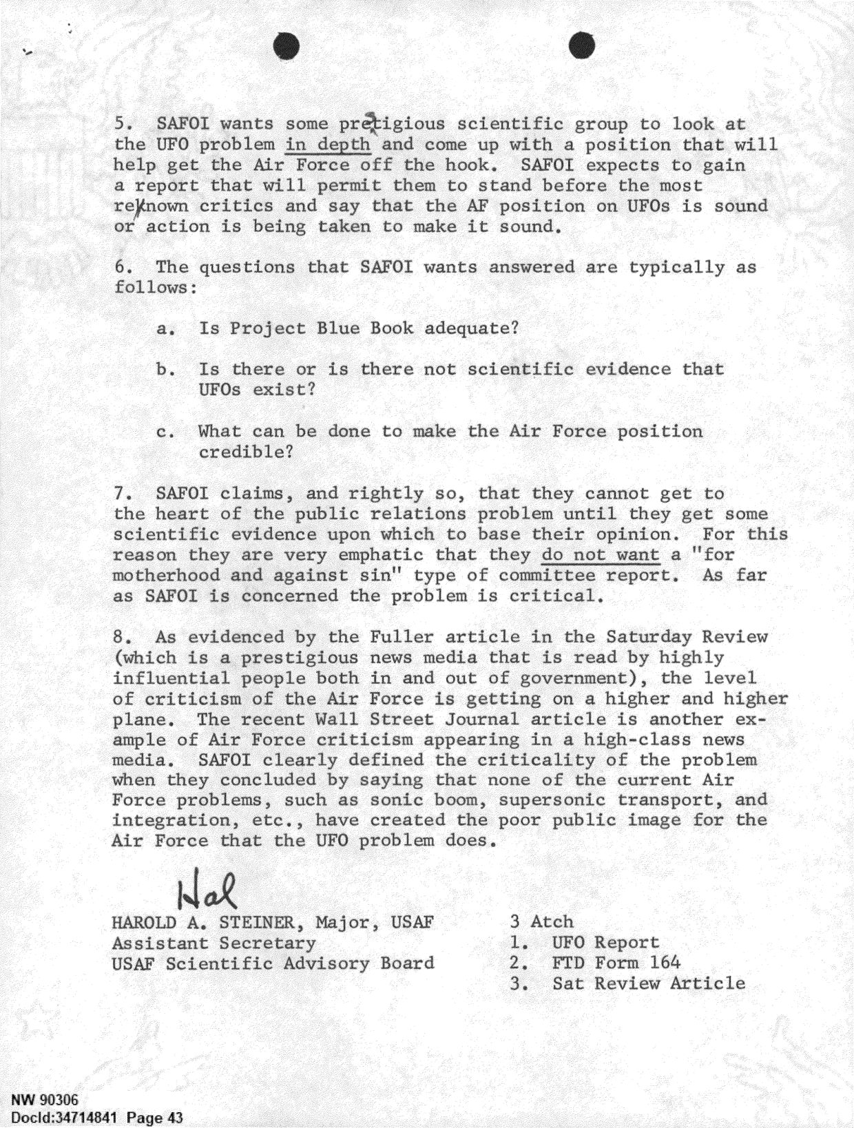 DOW-UAP-D092 DAF-Committee-to-Review-Project-Bluebook 1966-1967 — page 43