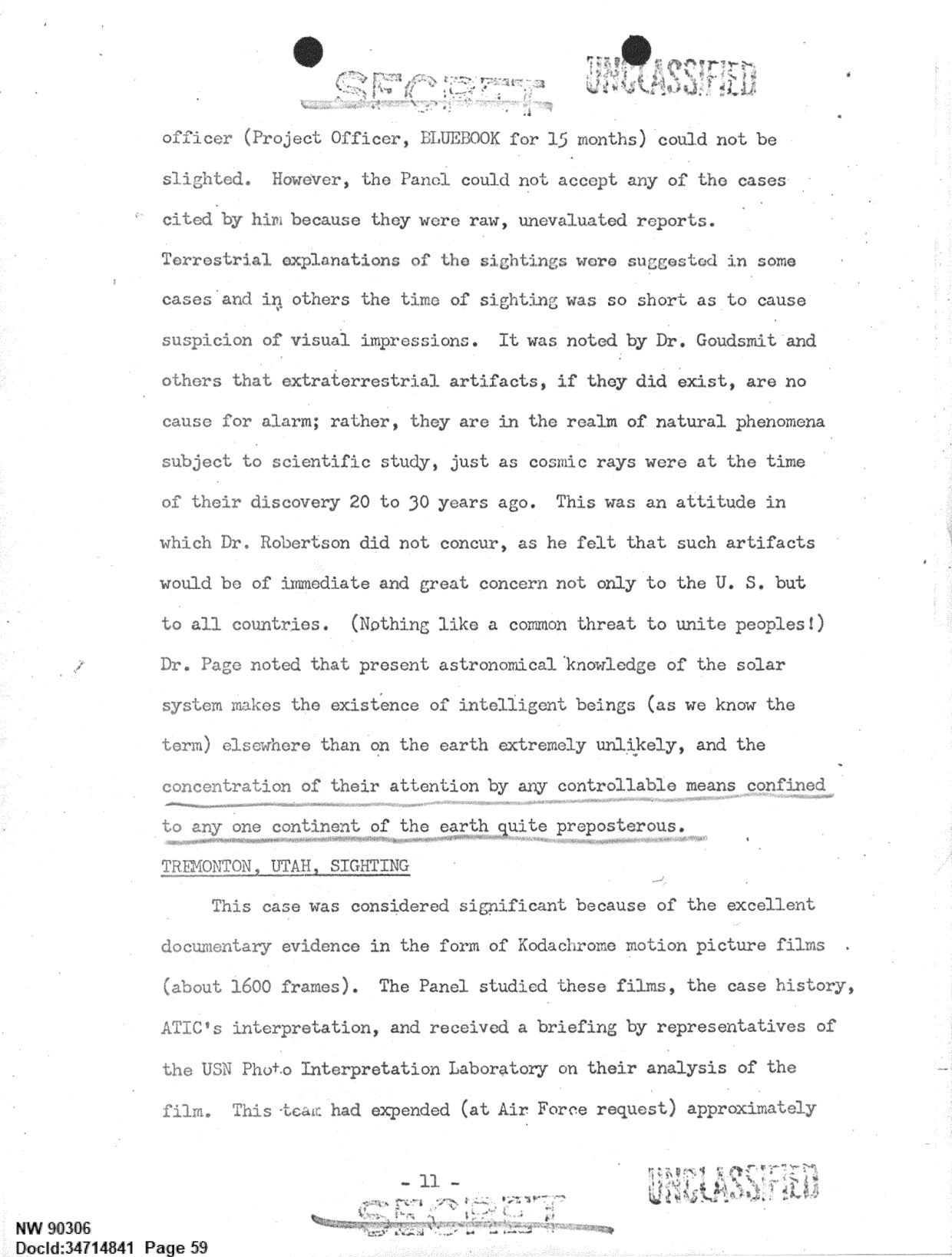 DOW-UAP-D092 DAF-Committee-to-Review-Project-Bluebook 1966-1967 — page 59