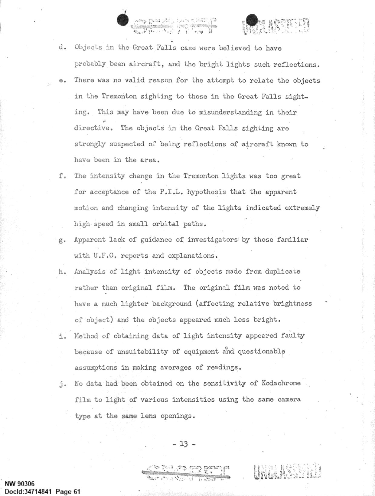 DOW-UAP-D092 DAF-Committee-to-Review-Project-Bluebook 1966-1967 — page 61