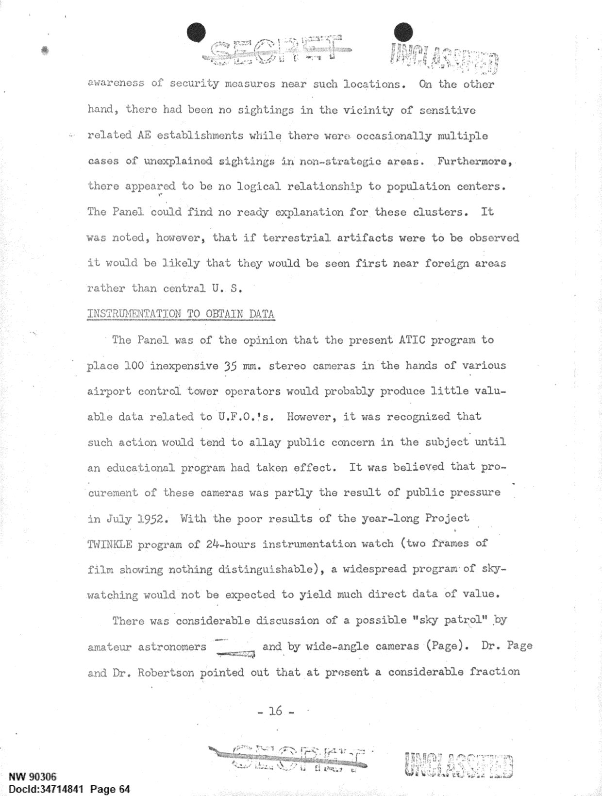 DOW-UAP-D092 DAF-Committee-to-Review-Project-Bluebook 1966-1967 — page 64
