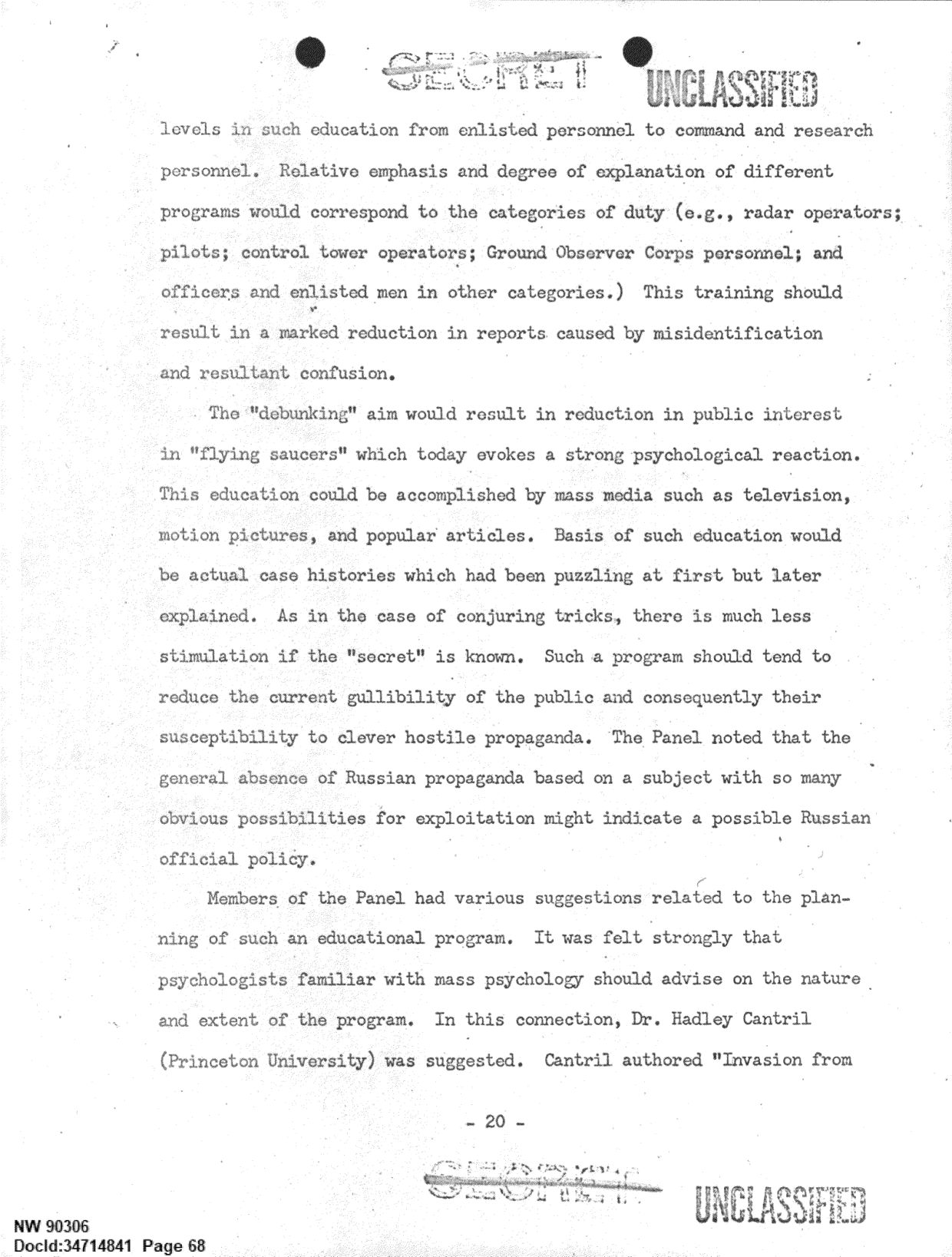 DOW-UAP-D092 DAF-Committee-to-Review-Project-Bluebook 1966-1967 — page 68