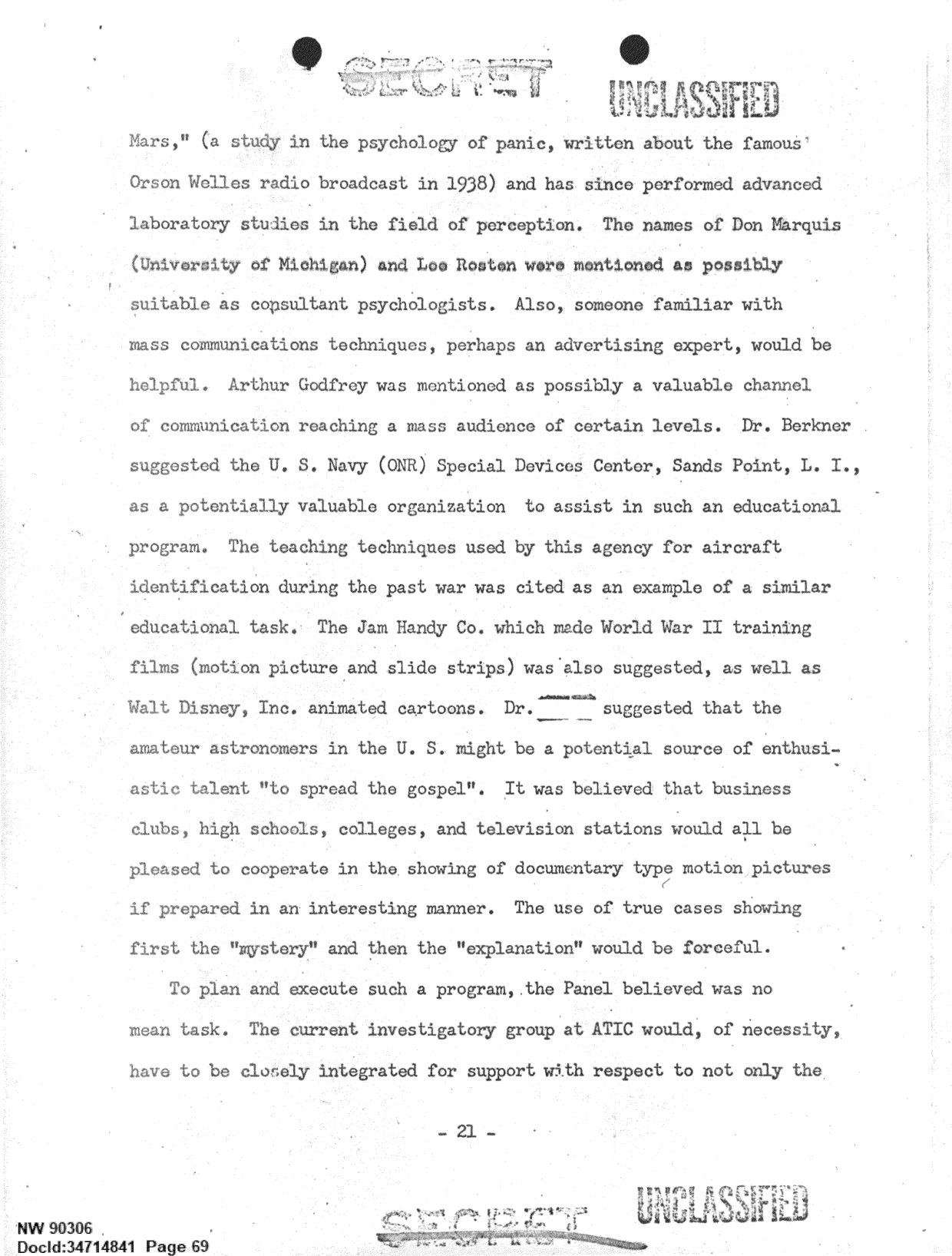 DOW-UAP-D092 DAF-Committee-to-Review-Project-Bluebook 1966-1967 — page 69