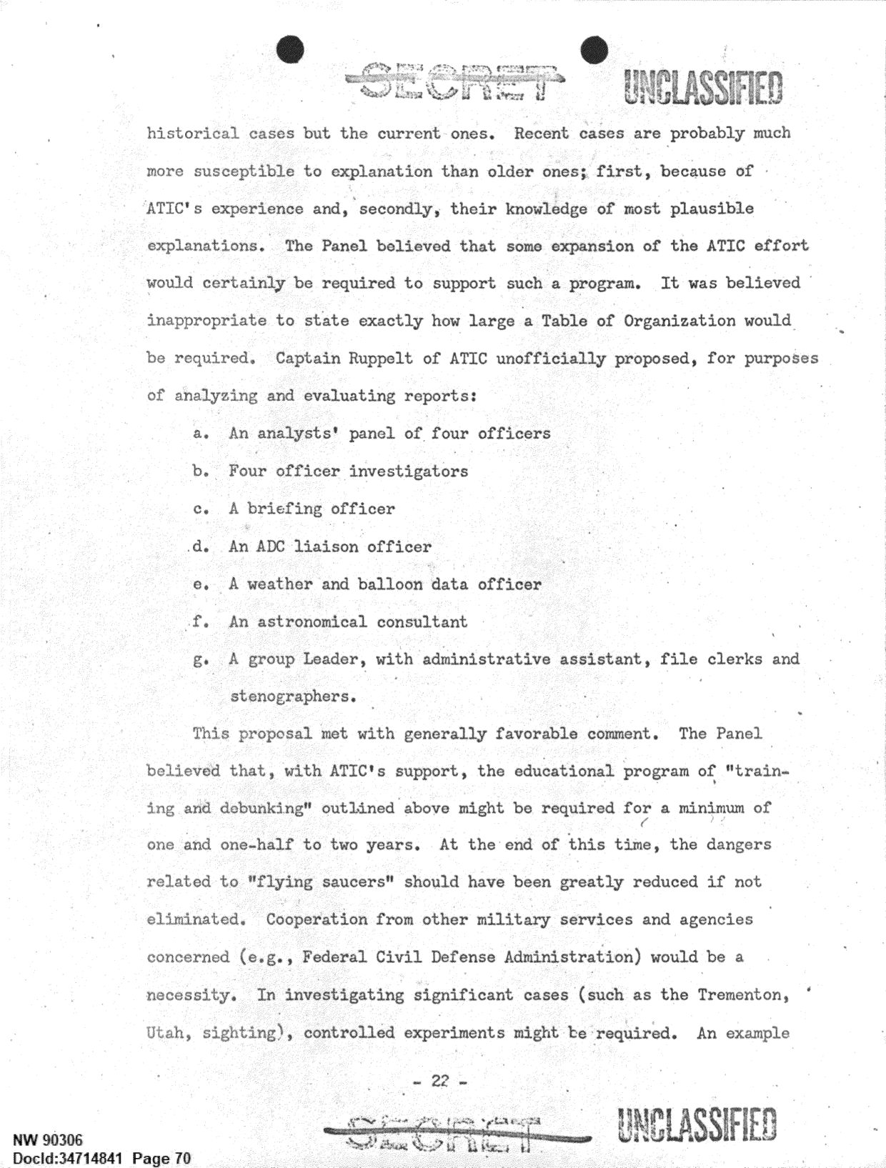 DOW-UAP-D092 DAF-Committee-to-Review-Project-Bluebook 1966-1967 — page 70