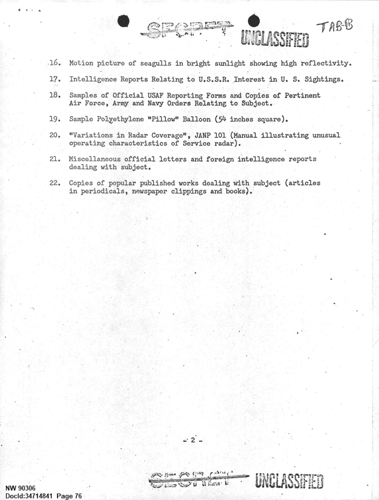 DOW-UAP-D092 DAF-Committee-to-Review-Project-Bluebook 1966-1967 — page 76