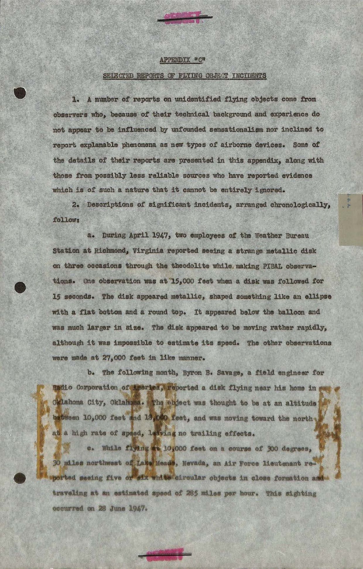DOW-UAP-D093 Analysis-of-Flying-Object-Incidents-in-the-US 1948 — page 20