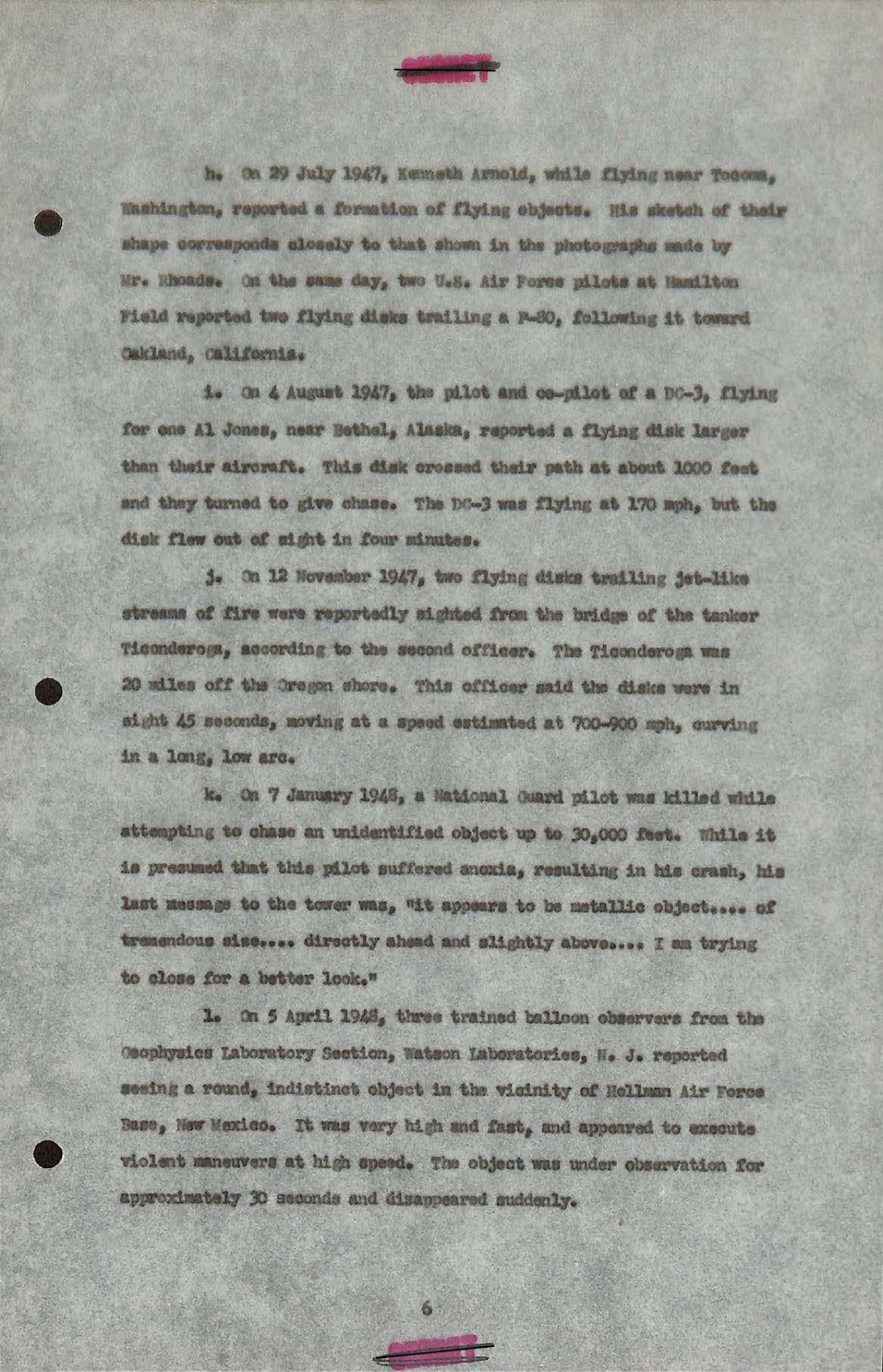 DOW-UAP-D093 Analysis-of-Flying-Object-Incidents-in-the-US 1948 — page 29