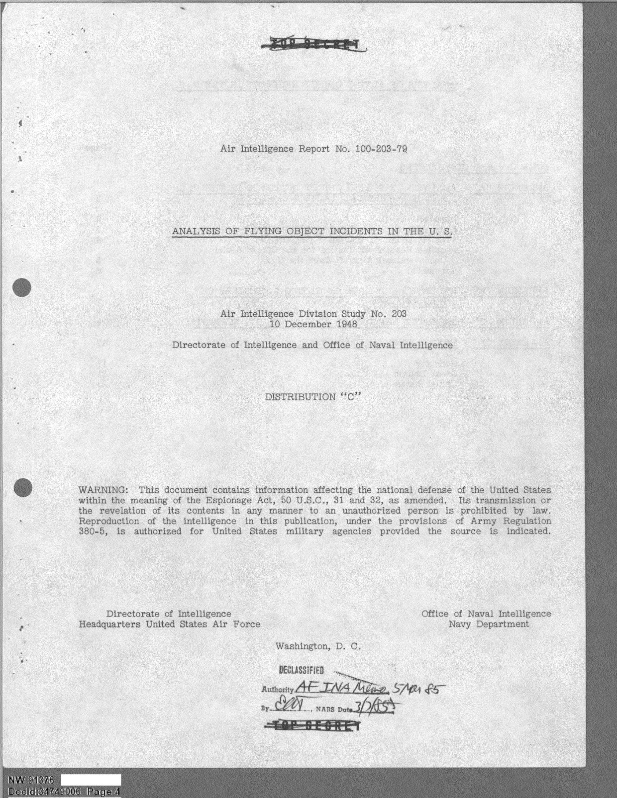 DOW-UAP-D094 Analysis-of-Flying-Object-Incidents-in-the-US 1949 — page 4