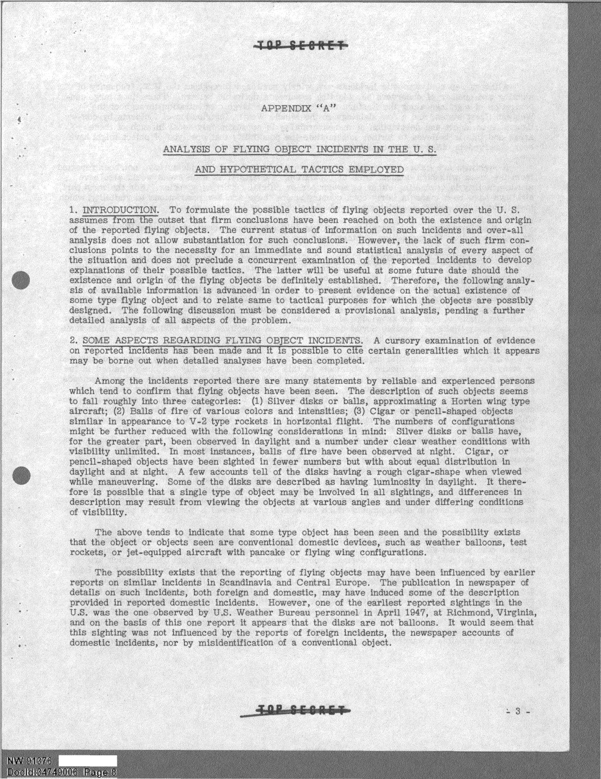 DOW-UAP-D094 Analysis-of-Flying-Object-Incidents-in-the-US 1949 — page 8