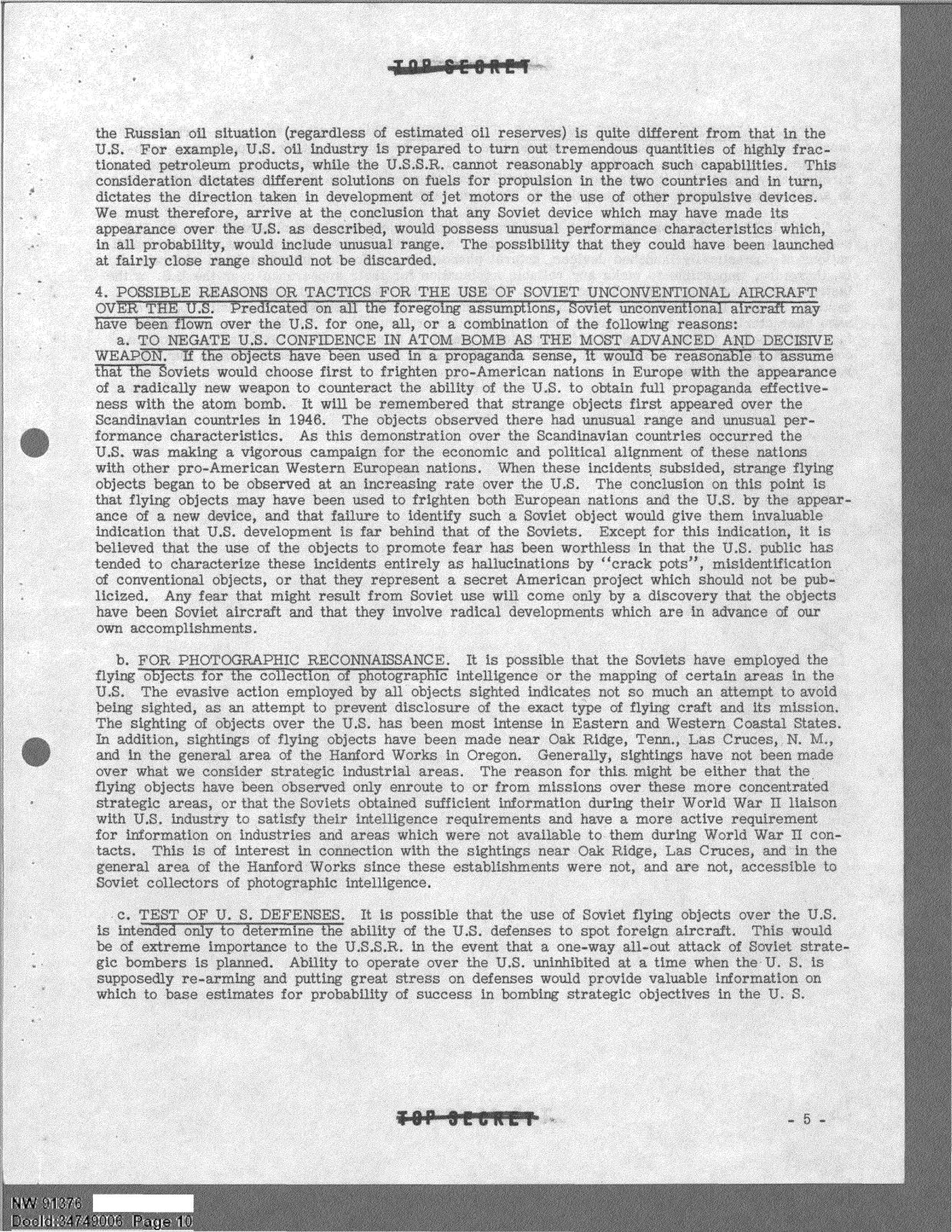 DOW-UAP-D094 Analysis-of-Flying-Object-Incidents-in-the-US 1949 — page 10