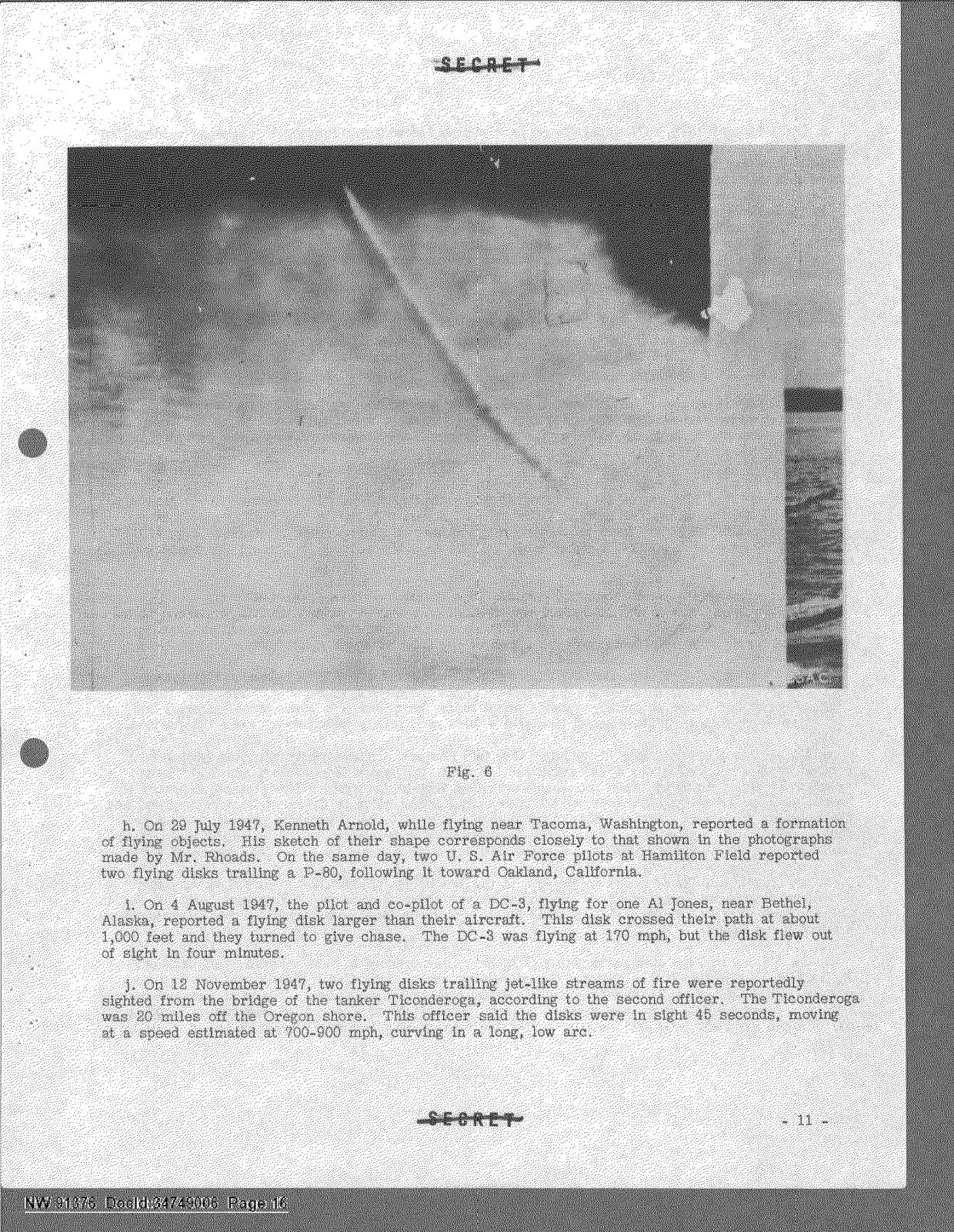 DOW-UAP-D094 Analysis-of-Flying-Object-Incidents-in-the-US 1949 — page 16