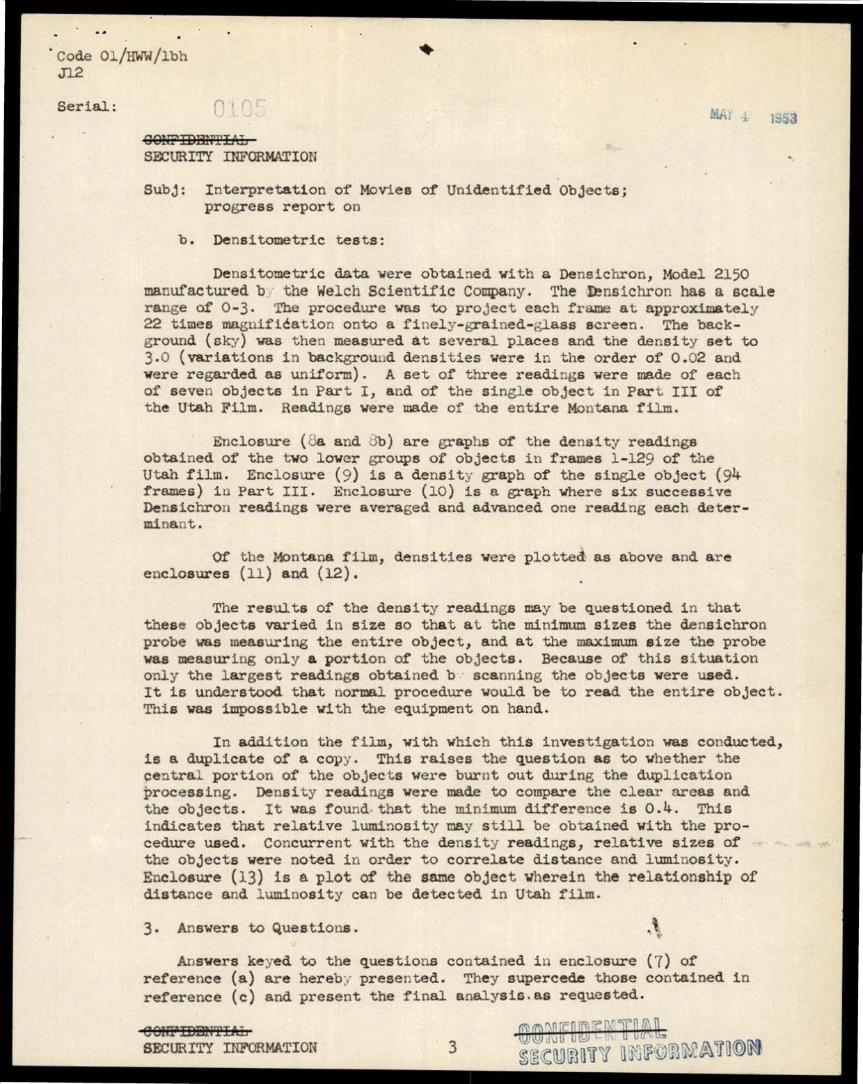 DOW-UAP-D098 Film-Analysis-of-Unidentified-Objects 1953 — page 5