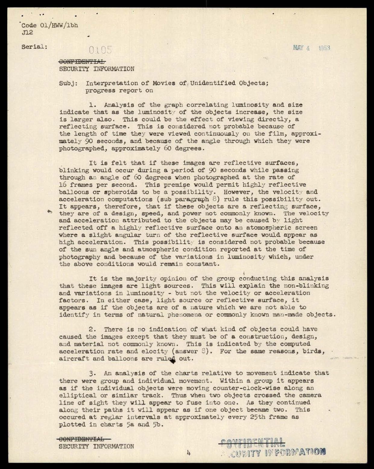 DOW-UAP-D098 Film-Analysis-of-Unidentified-Objects 1953 — page 6
