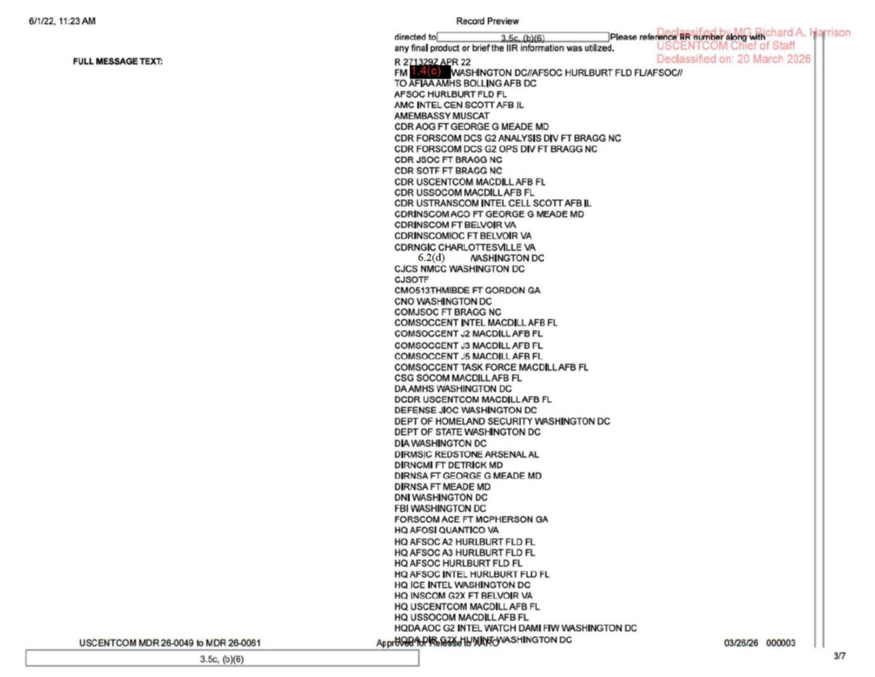 DOW-UAP-D101 IIR Unresolved-UAP-Report-Gulf-of-Oman 2021 — page 3