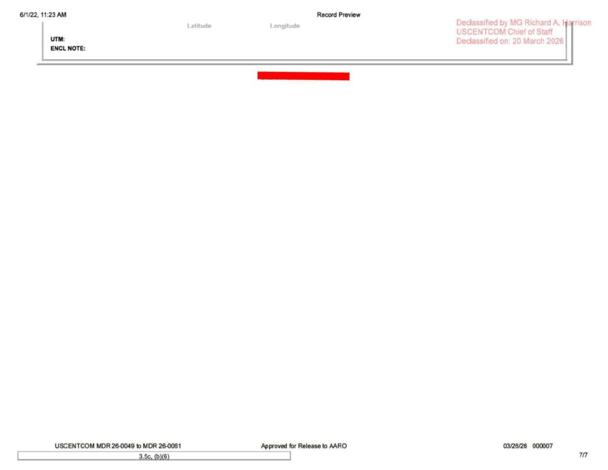 DOW-UAP-D101 IIR Unresolved-UAP-Report-Gulf-of-Oman 2021 — page 7