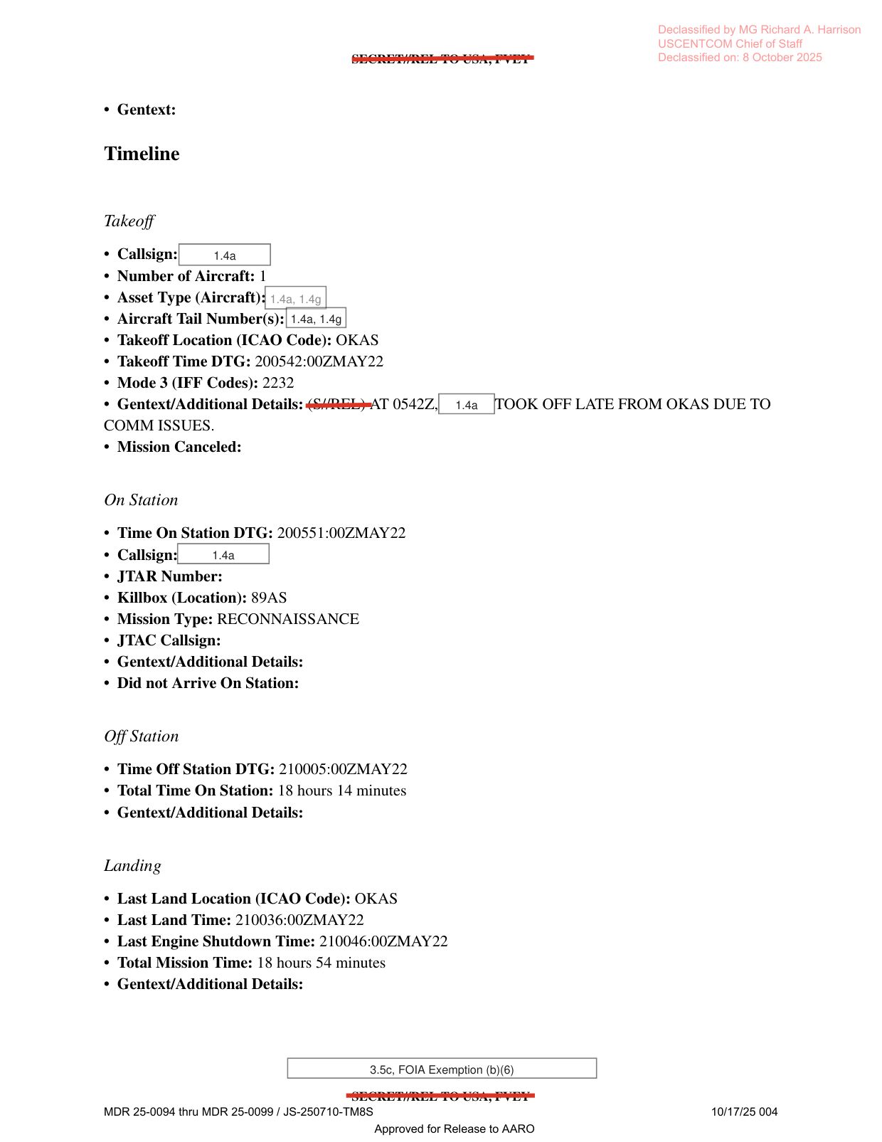 DOW-UAP-D12-Mission-Report-Iraq-May-2022 — page 4