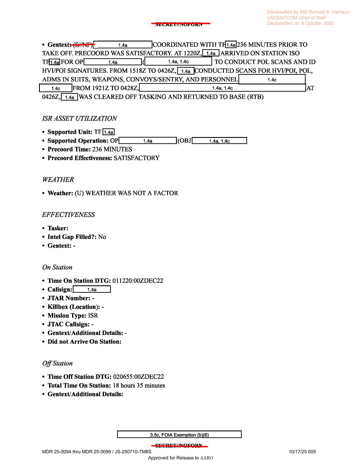 DOW-UAP-D18-Mission-Report-Iraq-December-2022 — page 5