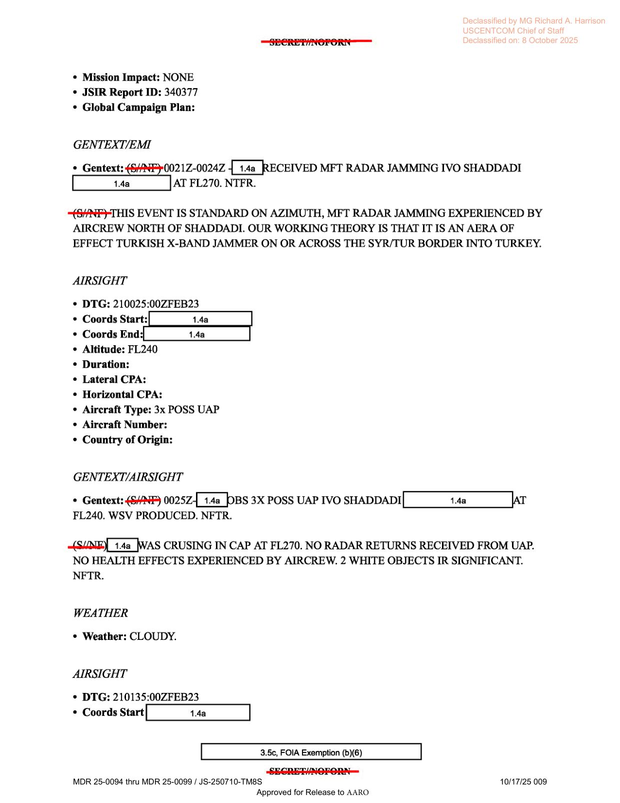 DOW-UAP-D19-Mission-Report-Syria-February-21-2023 — page 9
