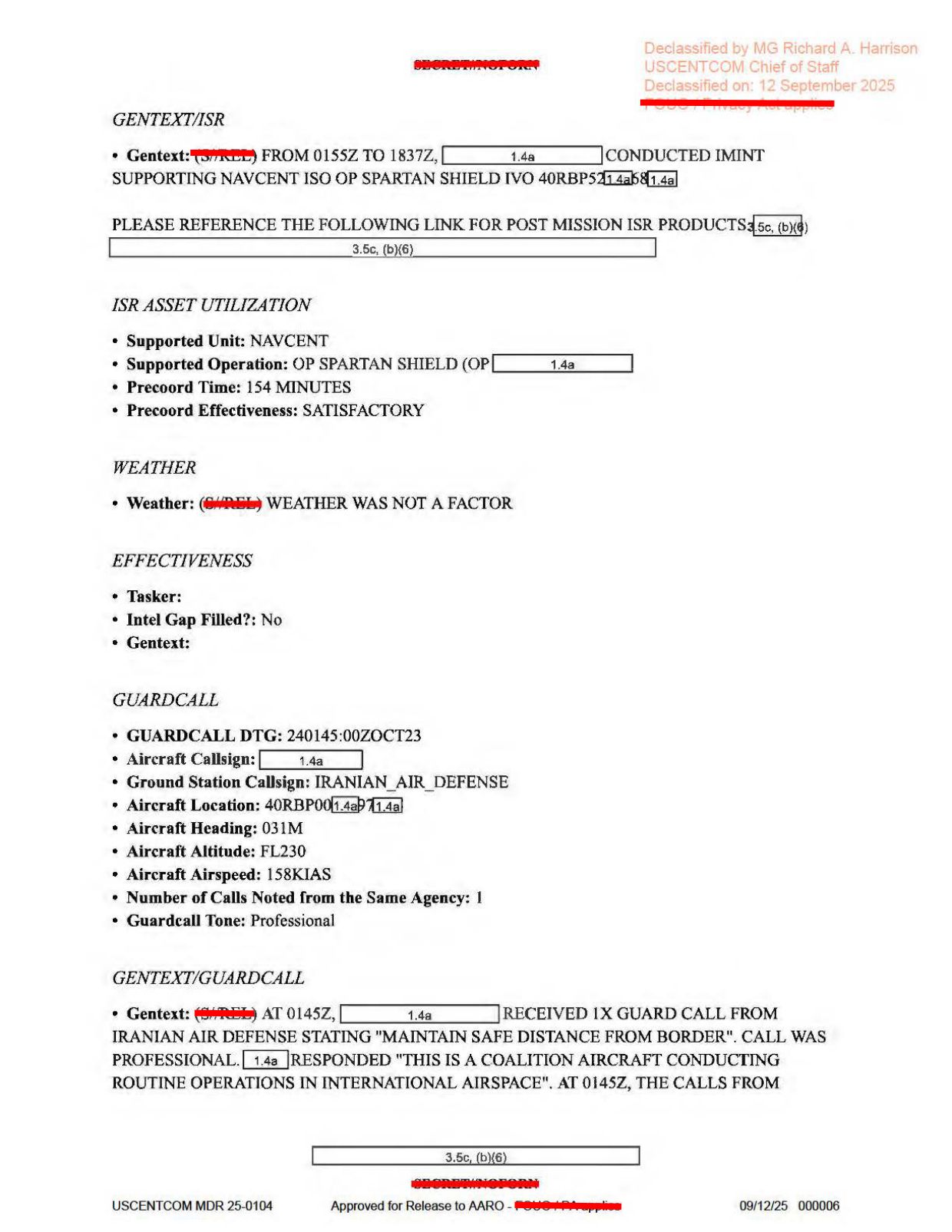 DOW-UAP-D23-Mission-Report-United-Arab-Emirates-October-2023 — page 6