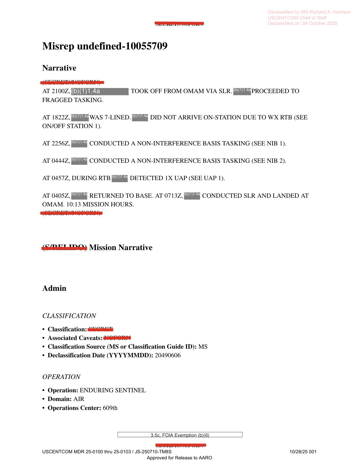 DOW-UAP-D27-Mission-Report-United-Arab-Emirates-October-2023 — page 1