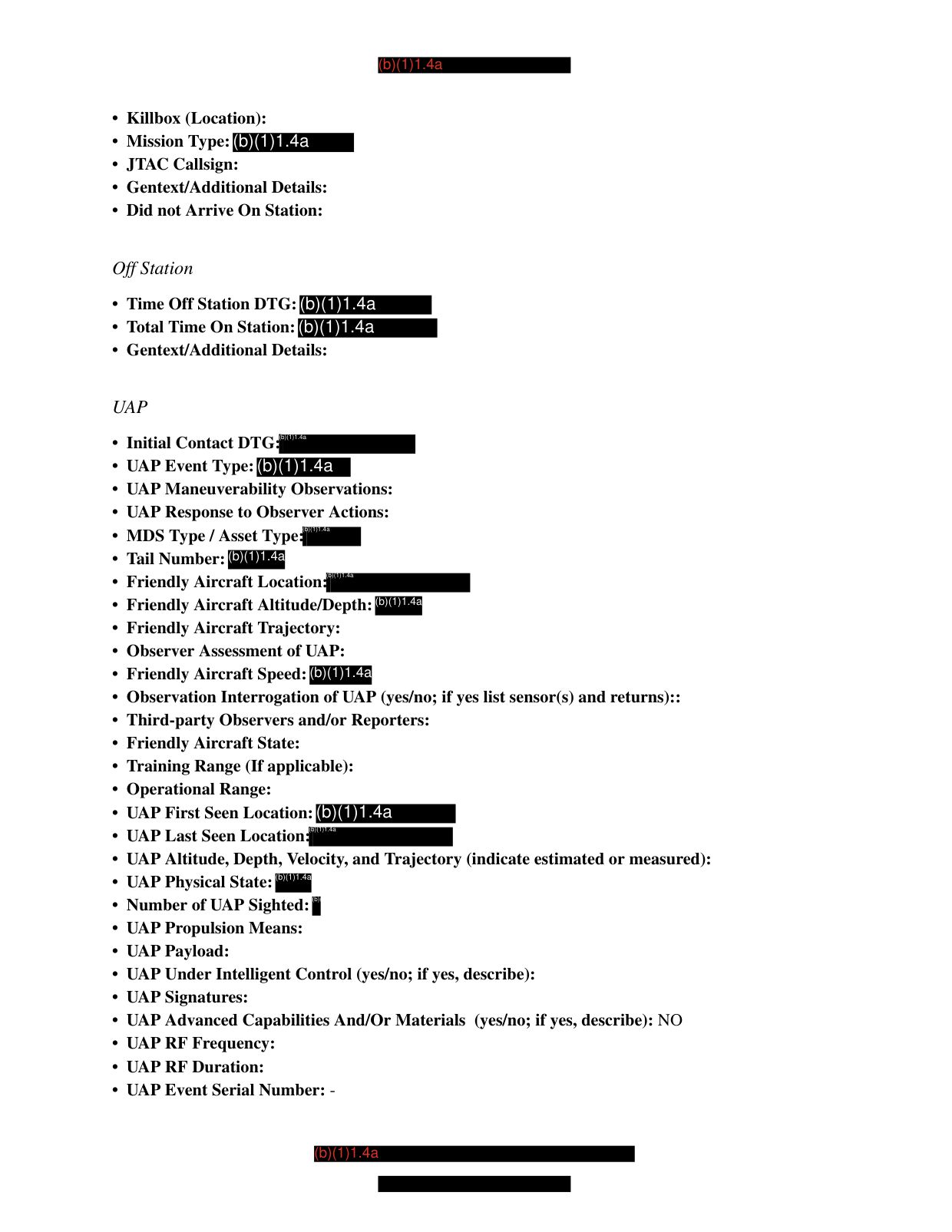 DOW-UAP-D3-Mission-Report-Arabian-Gulf-2020 — page 6