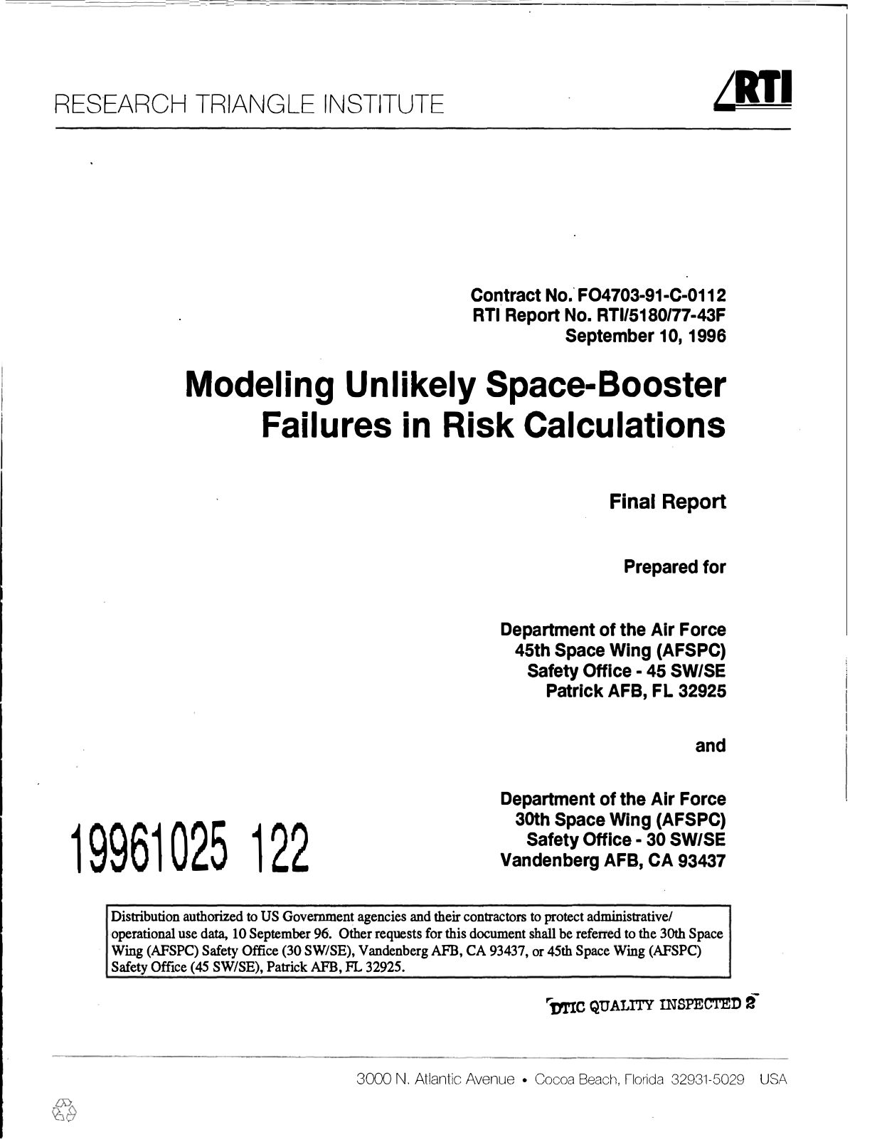 DOW-UAP-D48-Report-September-1996 — page 1