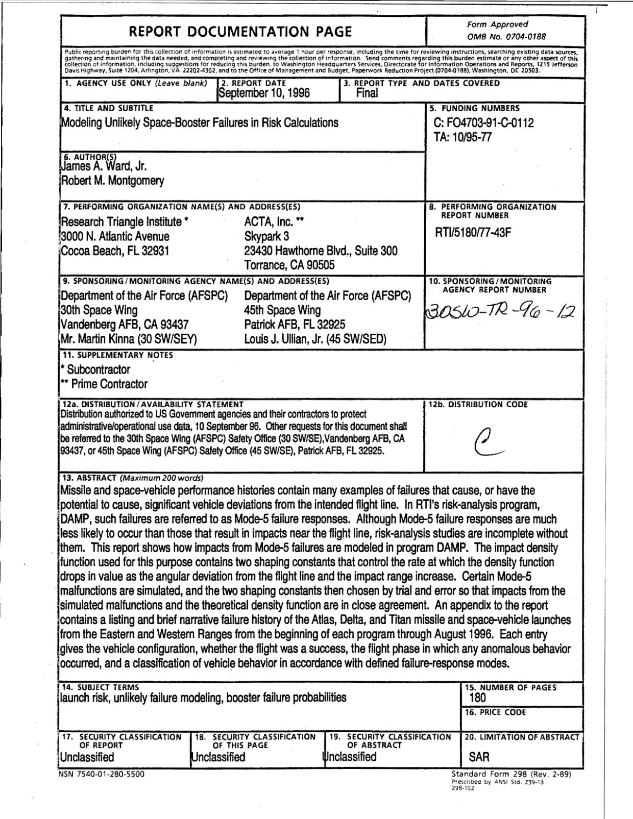 DOW-UAP-D48-Report-September-1996 — page 3