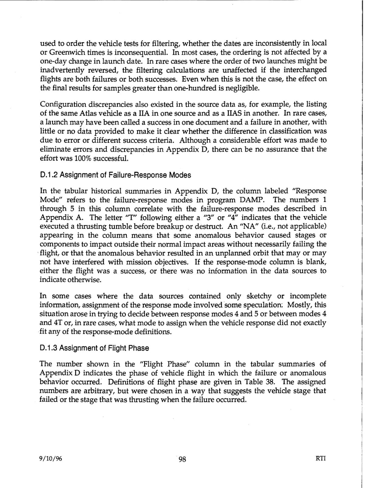 DOW-UAP-D48-Report-September-1996 — page 107