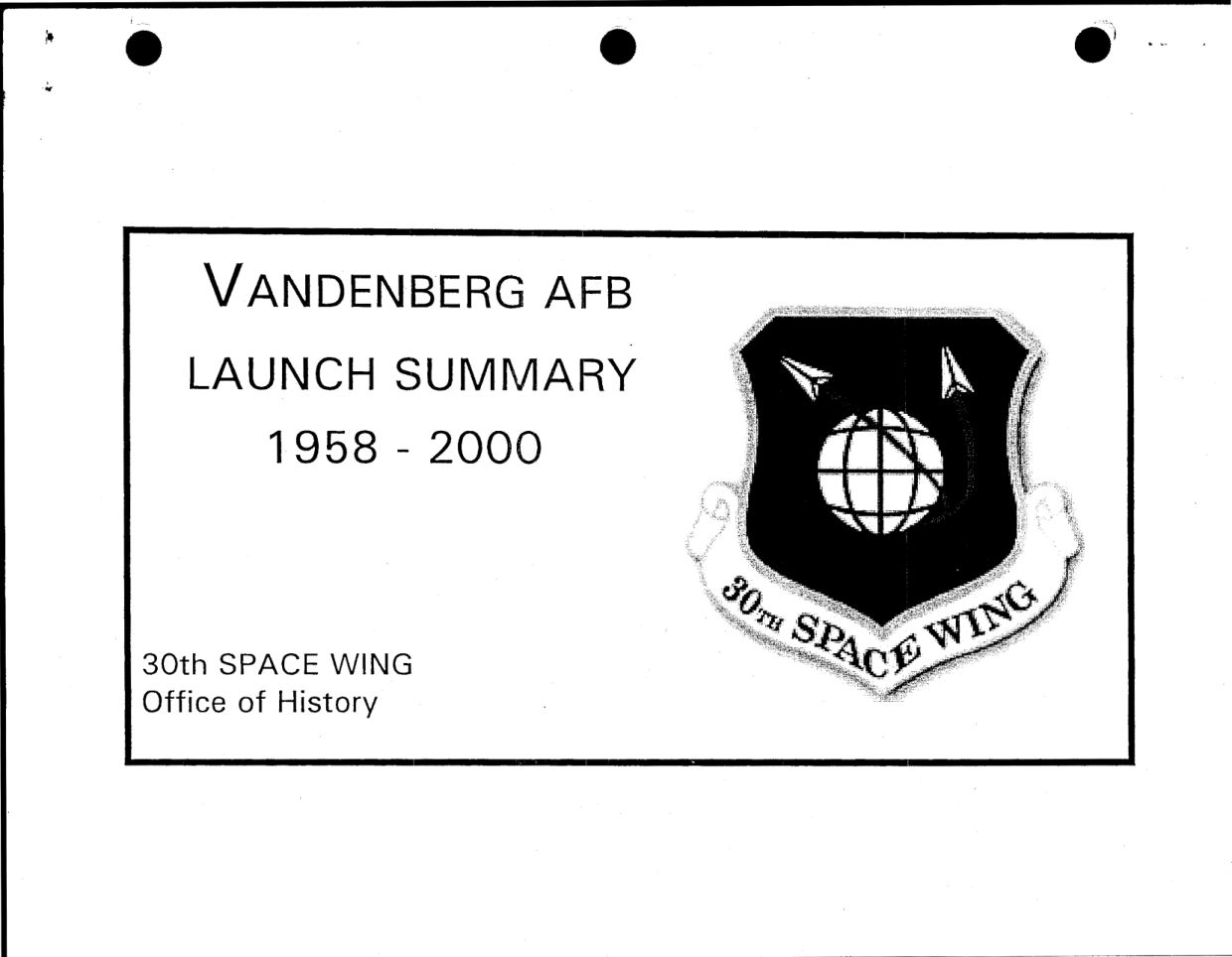 DOW-UAP-D49-Launch-Summary-February-2000 — page 1