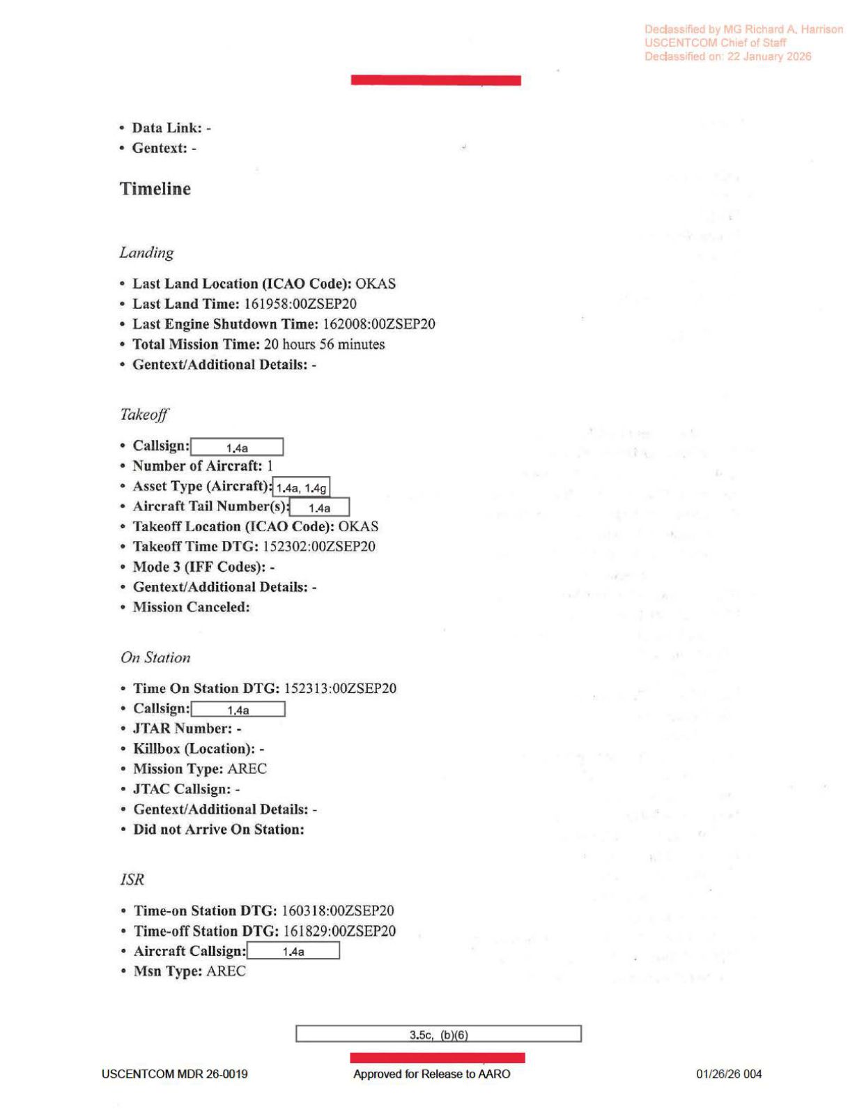 DOW-UAP-D62-Mission-Report-Strait-of-Hormuz-September-2020 — page 4