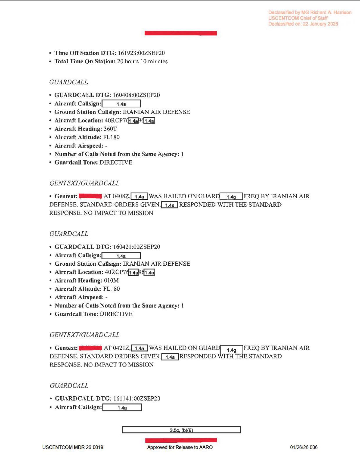 DOW-UAP-D62-Mission-Report-Strait-of-Hormuz-September-2020 — page 6