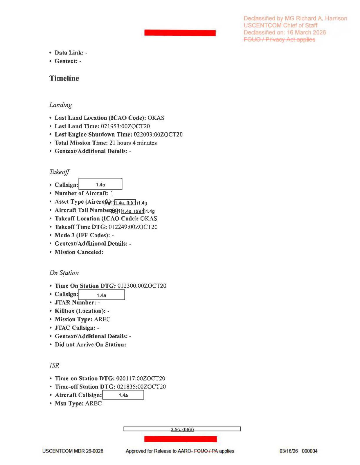 DOW-UAP-D63-Mission-Report-Strait-of-Hormuz-October-2020 — page 4