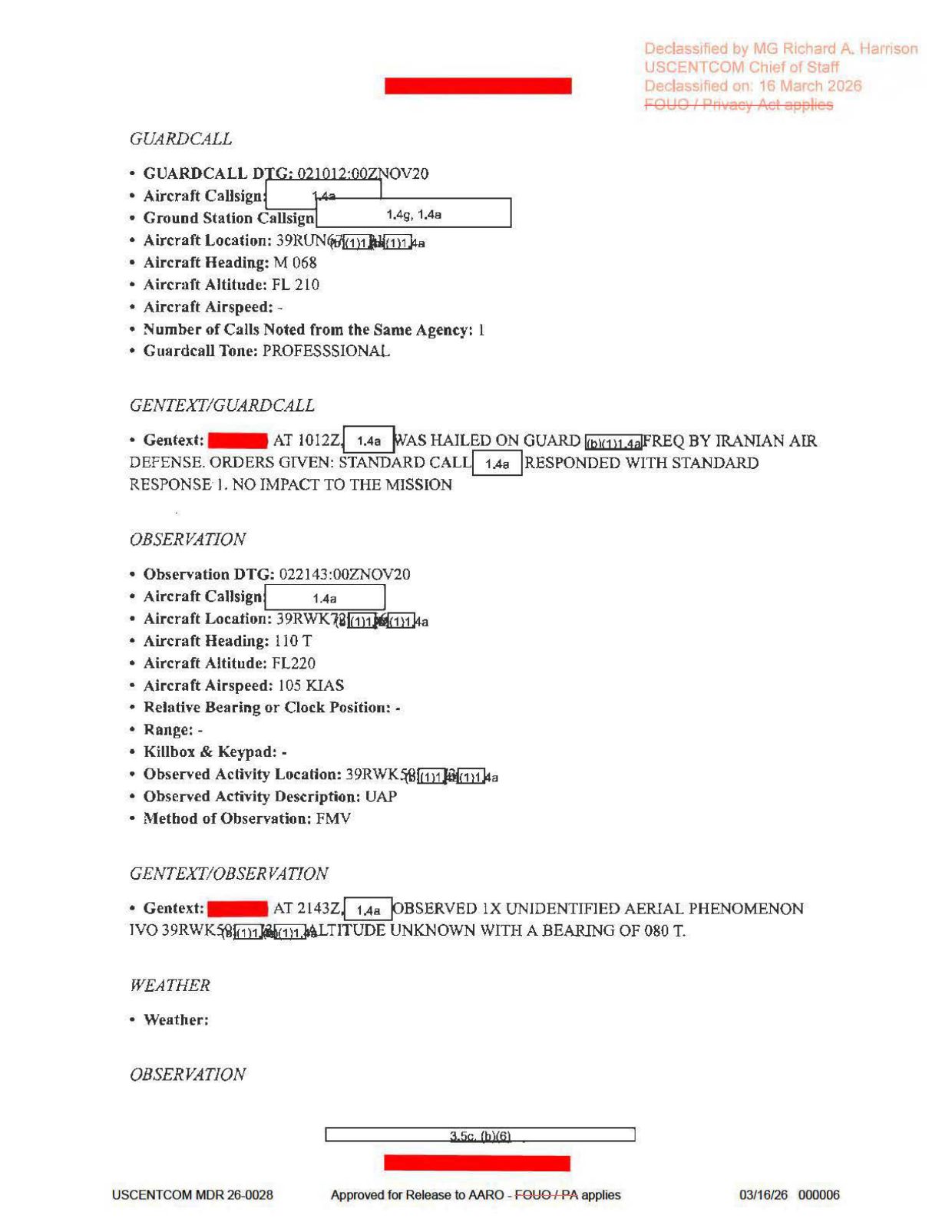 DOW-UAP-D64-Mission-Report-Iran-November-2020 — page 6