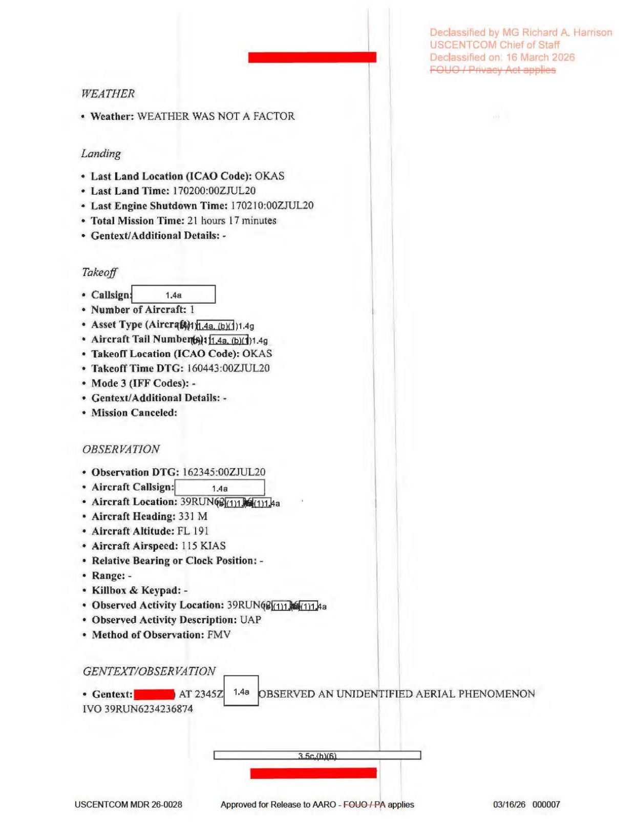 DOW-UAP-D65-Mission-Report-Persian-Gulf-July-2020 — page 7