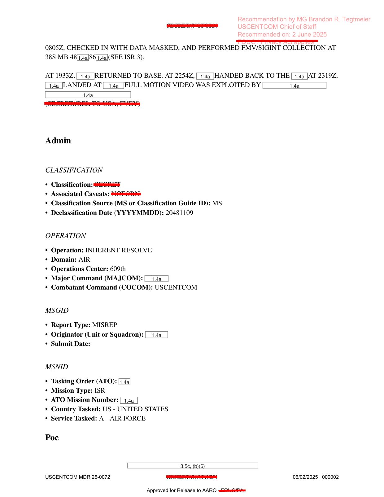 DOW-UAP-D74-Mission-Report-Syria-November-2023 — page 2