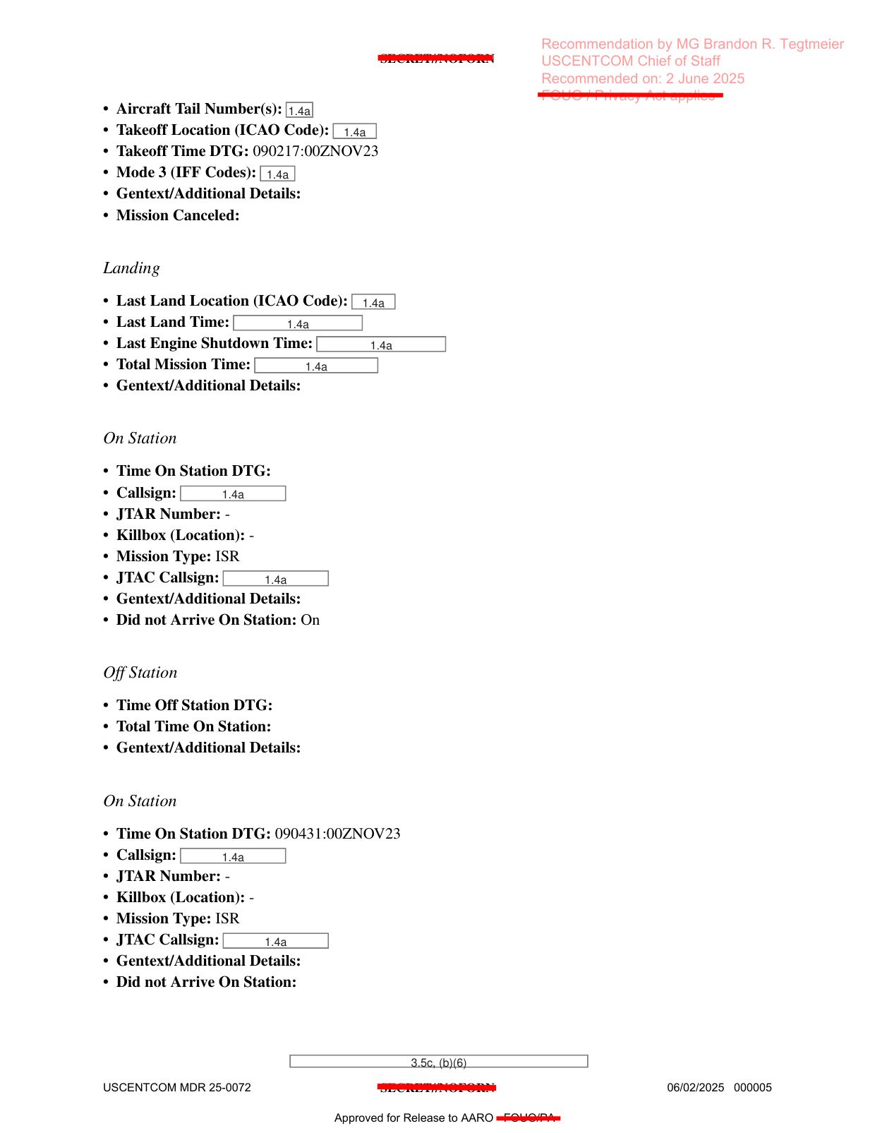 DOW-UAP-D74-Mission-Report-Syria-November-2023 — page 5