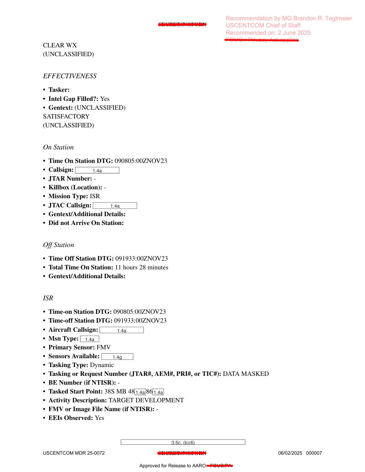 DOW-UAP-D74-Mission-Report-Syria-November-2023 — page 7