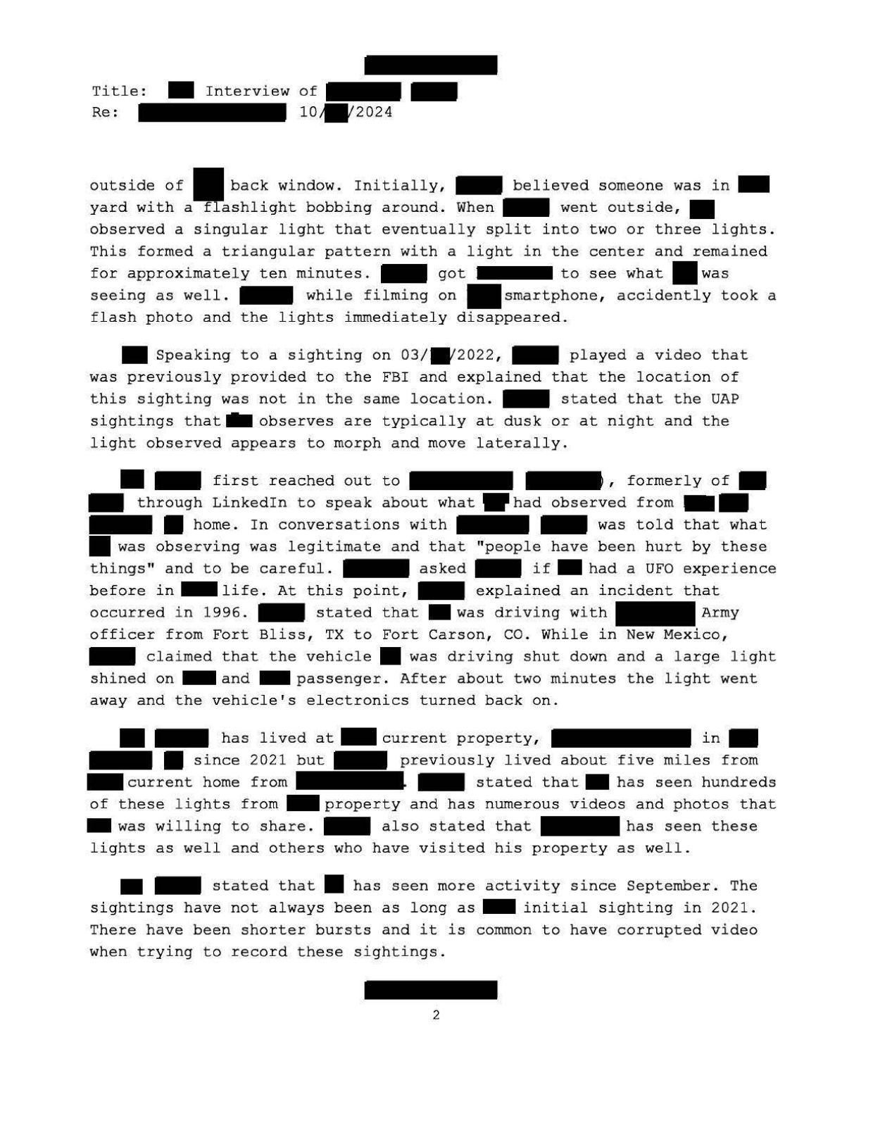 FBI-UAP-D005 FD-1057-04 Northeastern-US 2024 — page 2