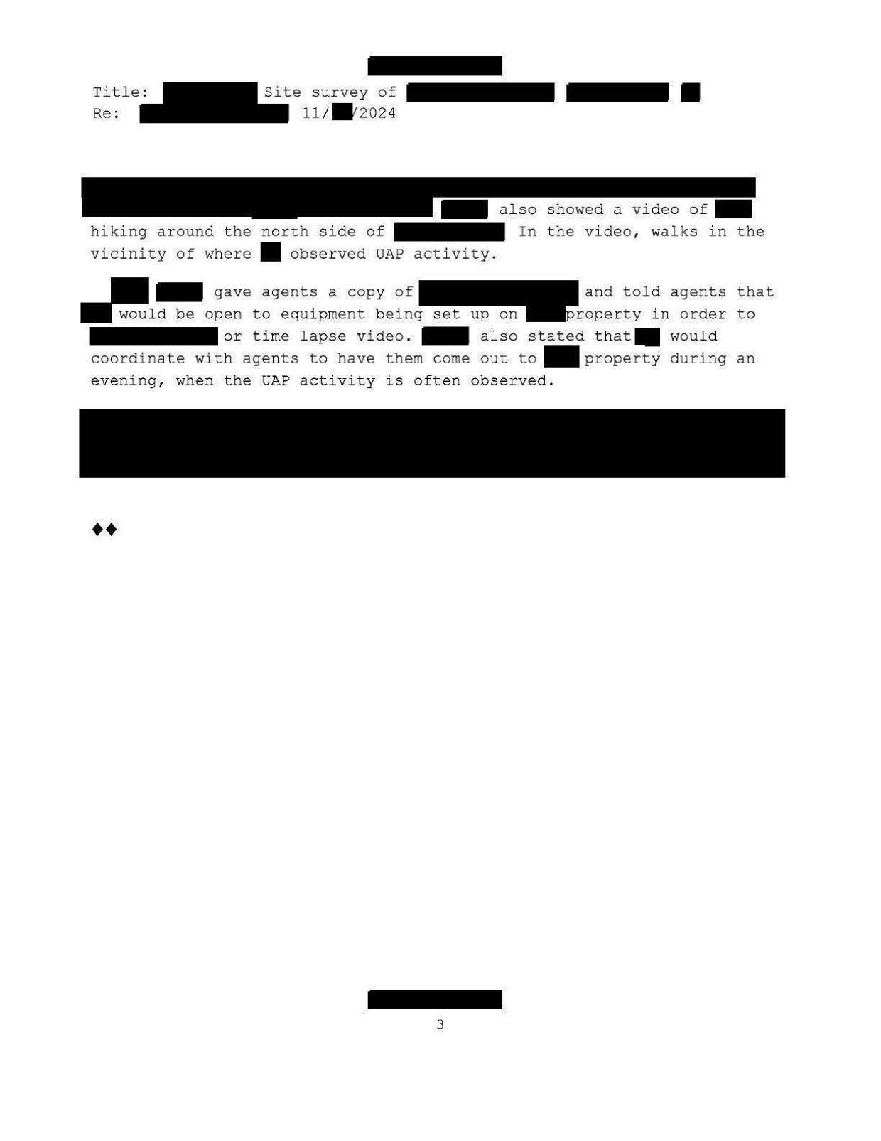 FBI-UAP-D006 FD-1057-05 Northeastern-US 2024 — page 3
