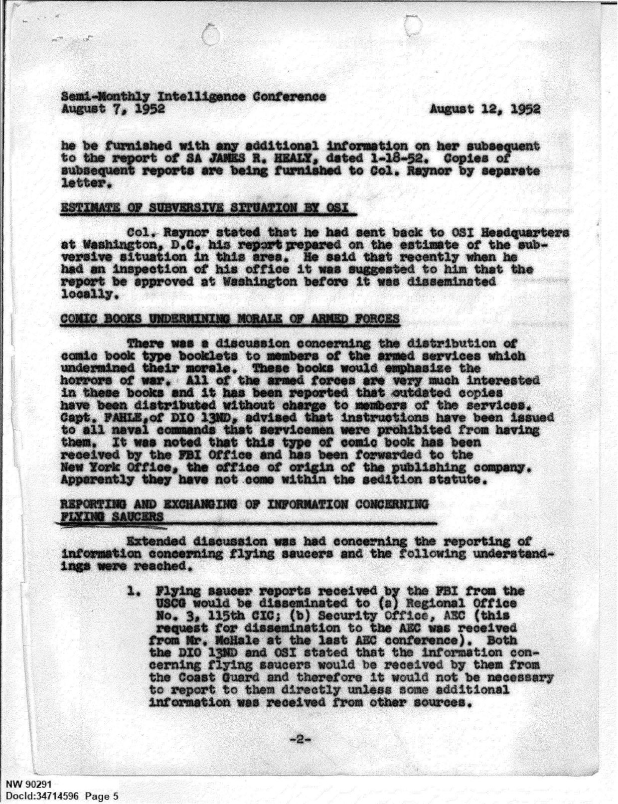 FBI-UAP-D013 WA-UFO-Investigation 1952-1960 — page 5