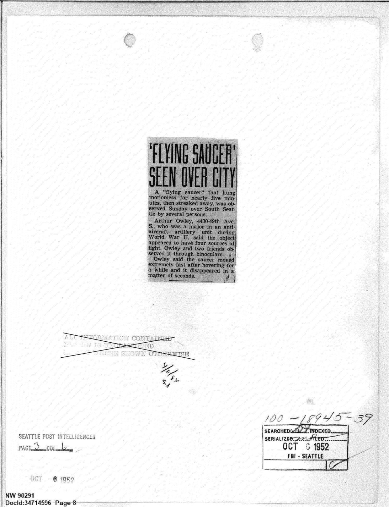 FBI-UAP-D013 WA-UFO-Investigation 1952-1960 — page 8