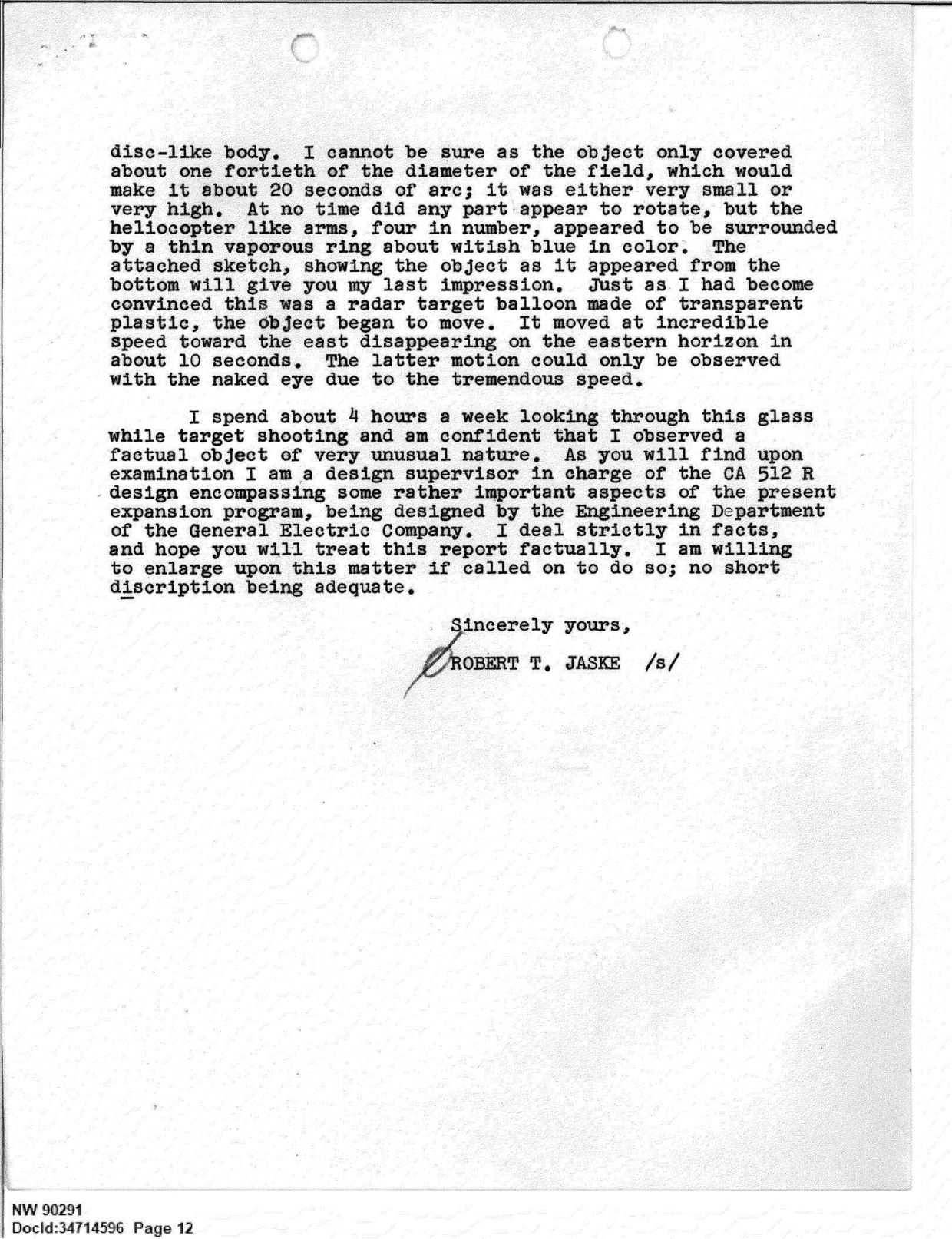 FBI-UAP-D013 WA-UFO-Investigation 1952-1960 — page 12