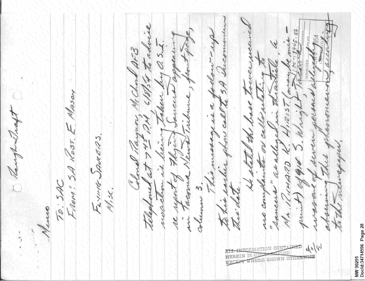 FBI-UAP-D013 WA-UFO-Investigation 1952-1960 — page 28