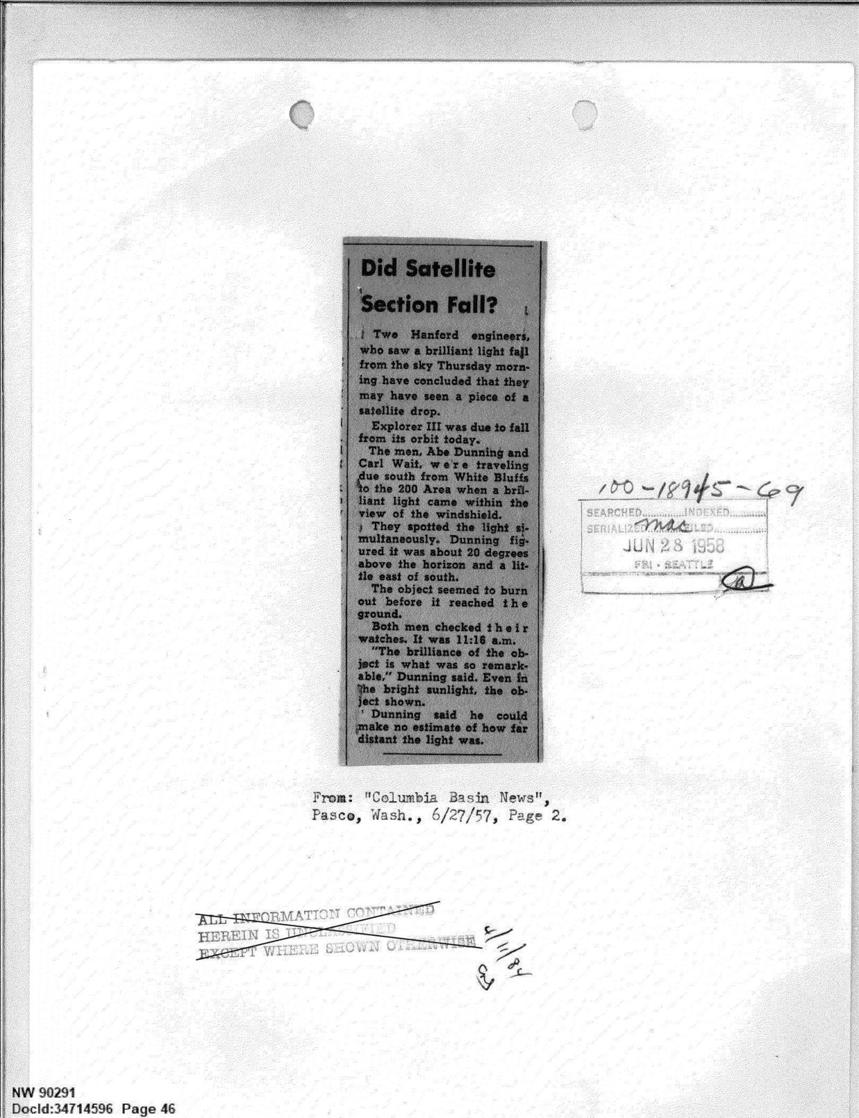 FBI-UAP-D013 WA-UFO-Investigation 1952-1960 — page 46