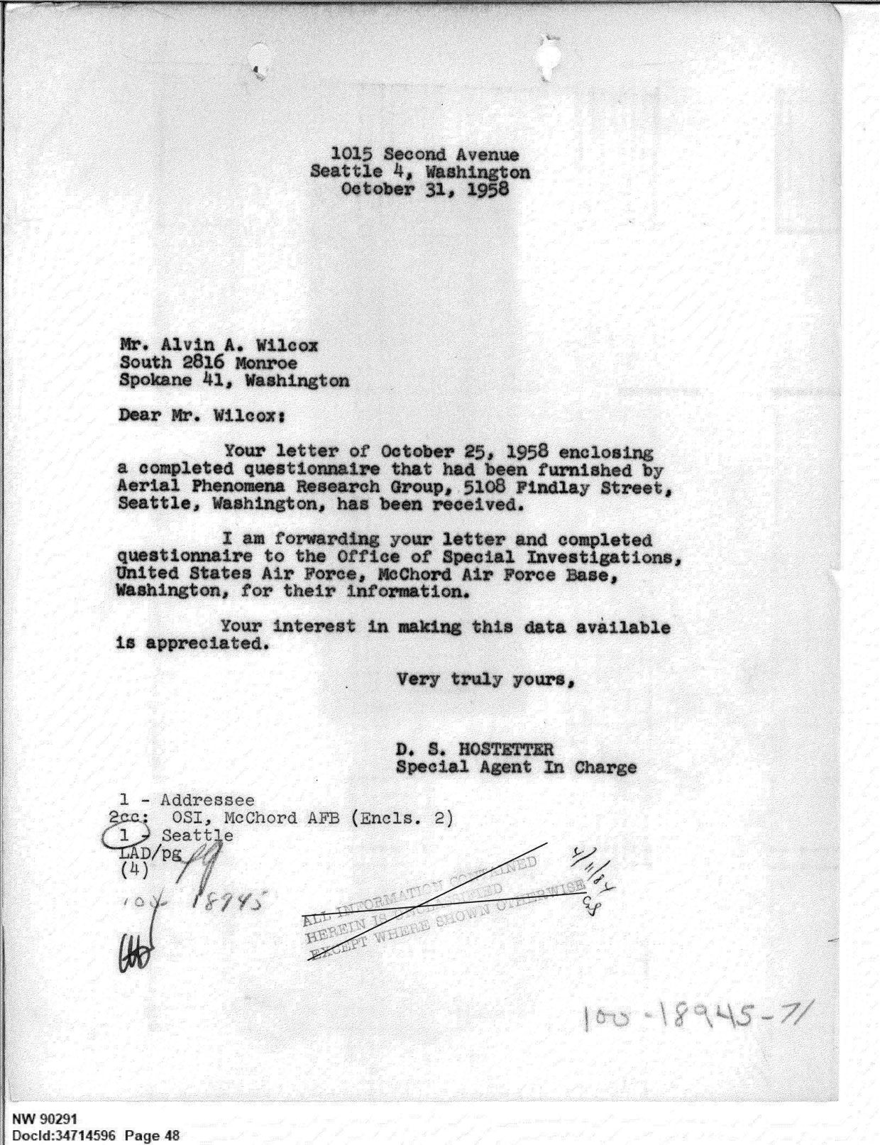 FBI-UAP-D013 WA-UFO-Investigation 1952-1960 — page 48