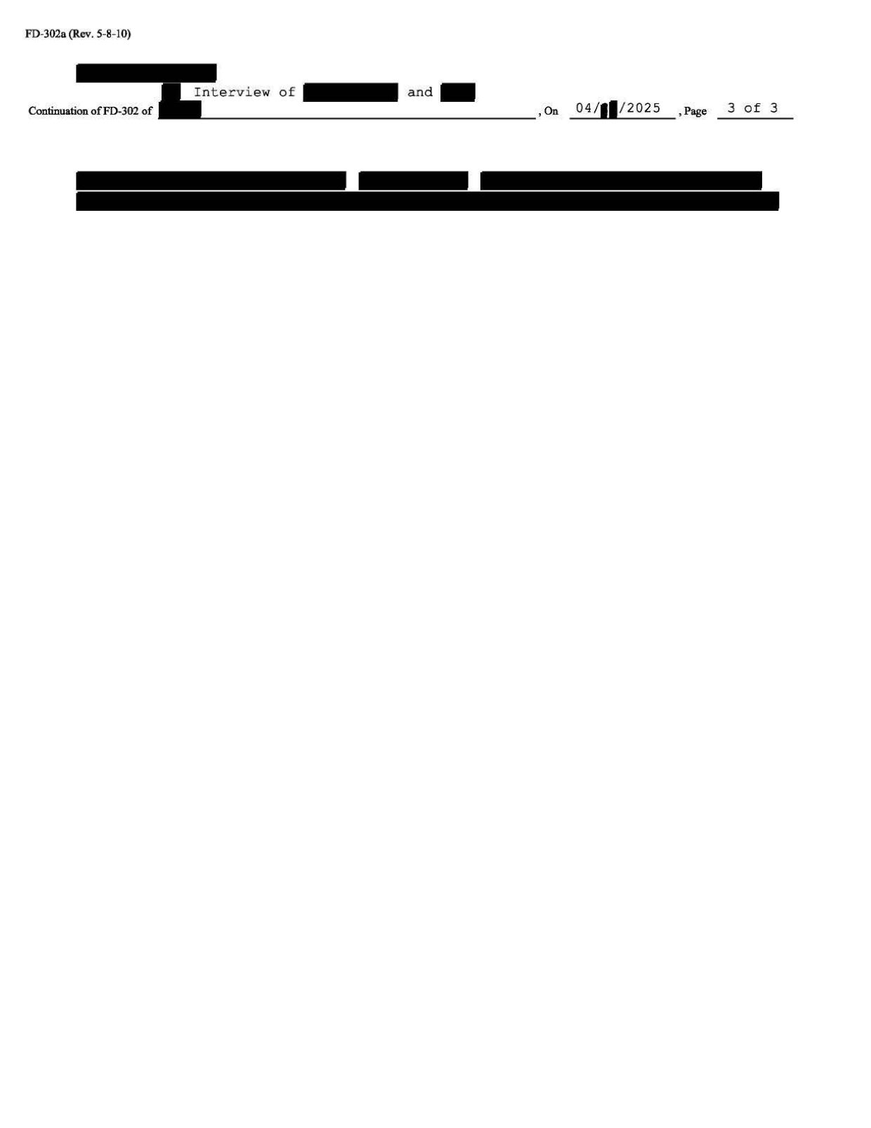 FBI-UAP-D028 FD-302 Dark-Triangle-with-Lights 2011 — page 3