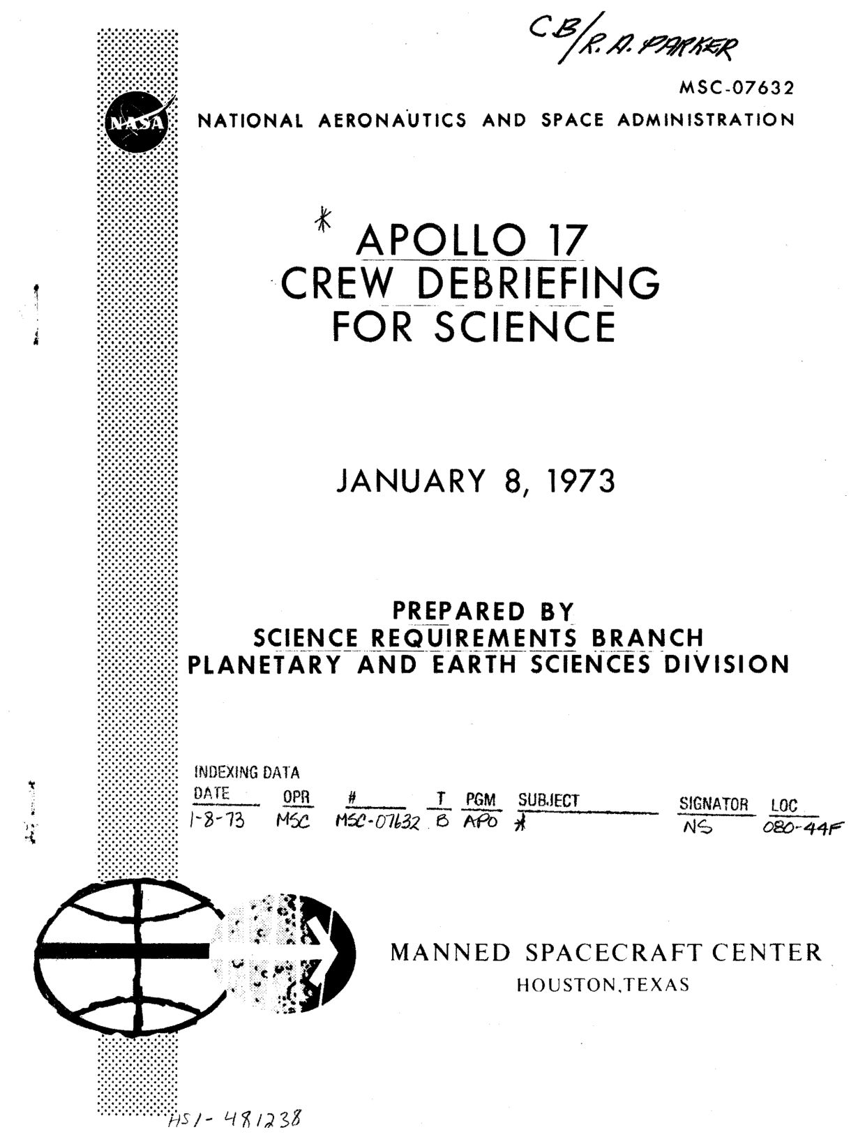 NASA-UAP-D5-Apollo-17-Crew-Debriefing-for-Science-1973 — page 1